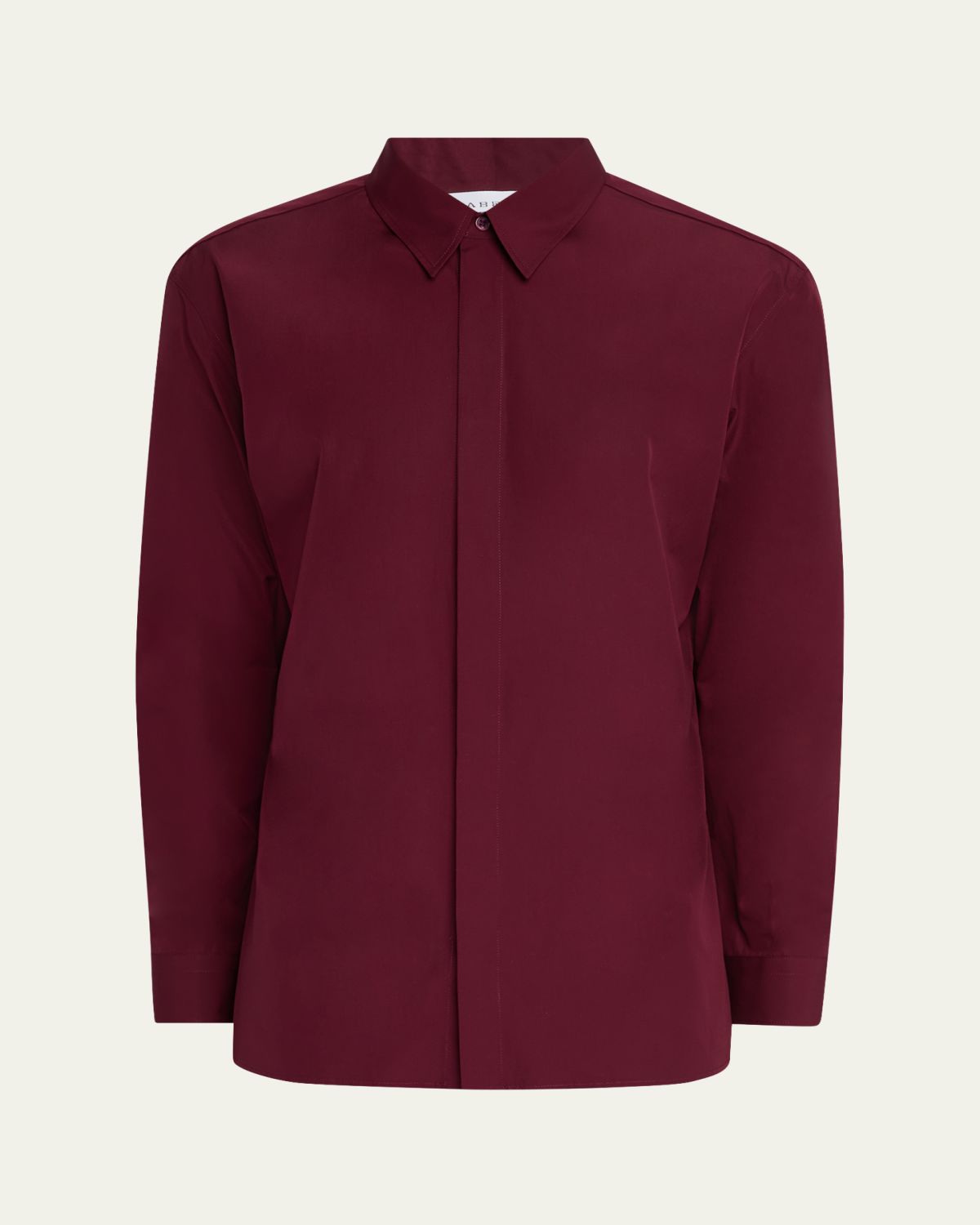 Gabriela Hearst Men's Nicolas Cotton Concealed-Placket Sport Shirt