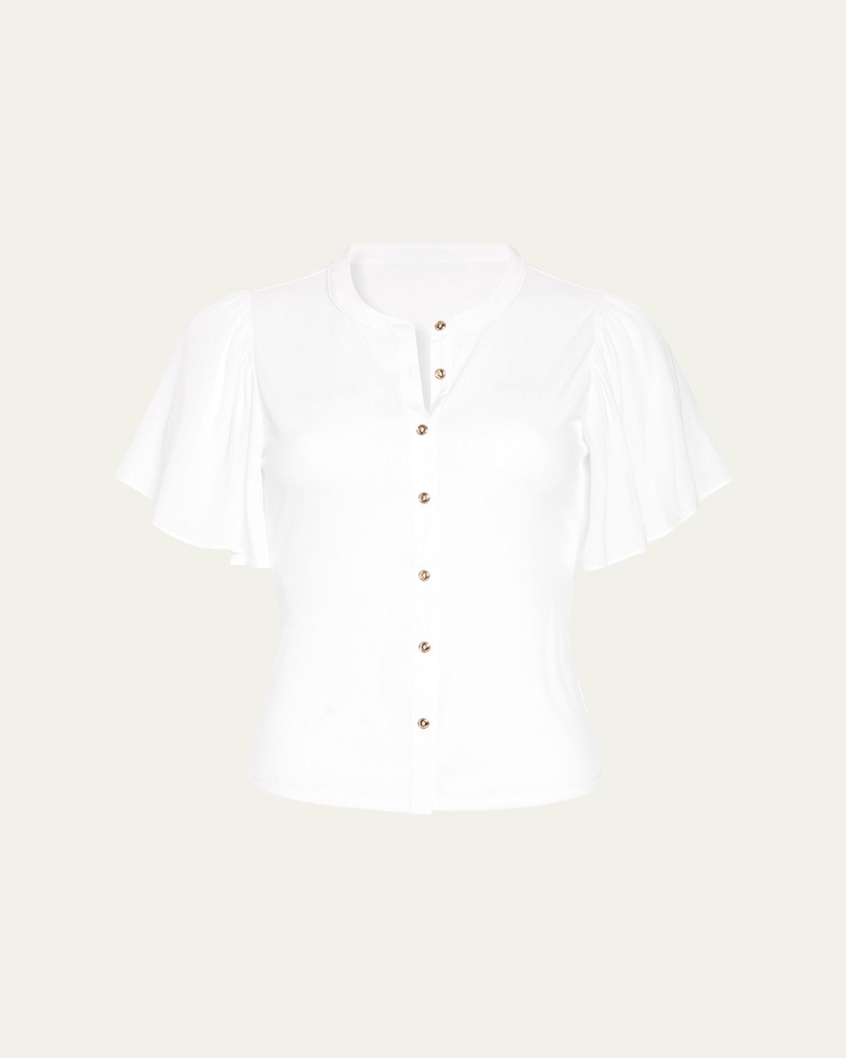 Ramy Brook Colette Button-Front Flutter-Sleeve Top | Thumbnail 6 Ramy Brook Colette Button-Front Flutter-Sleeve Top | Thumbnail 6