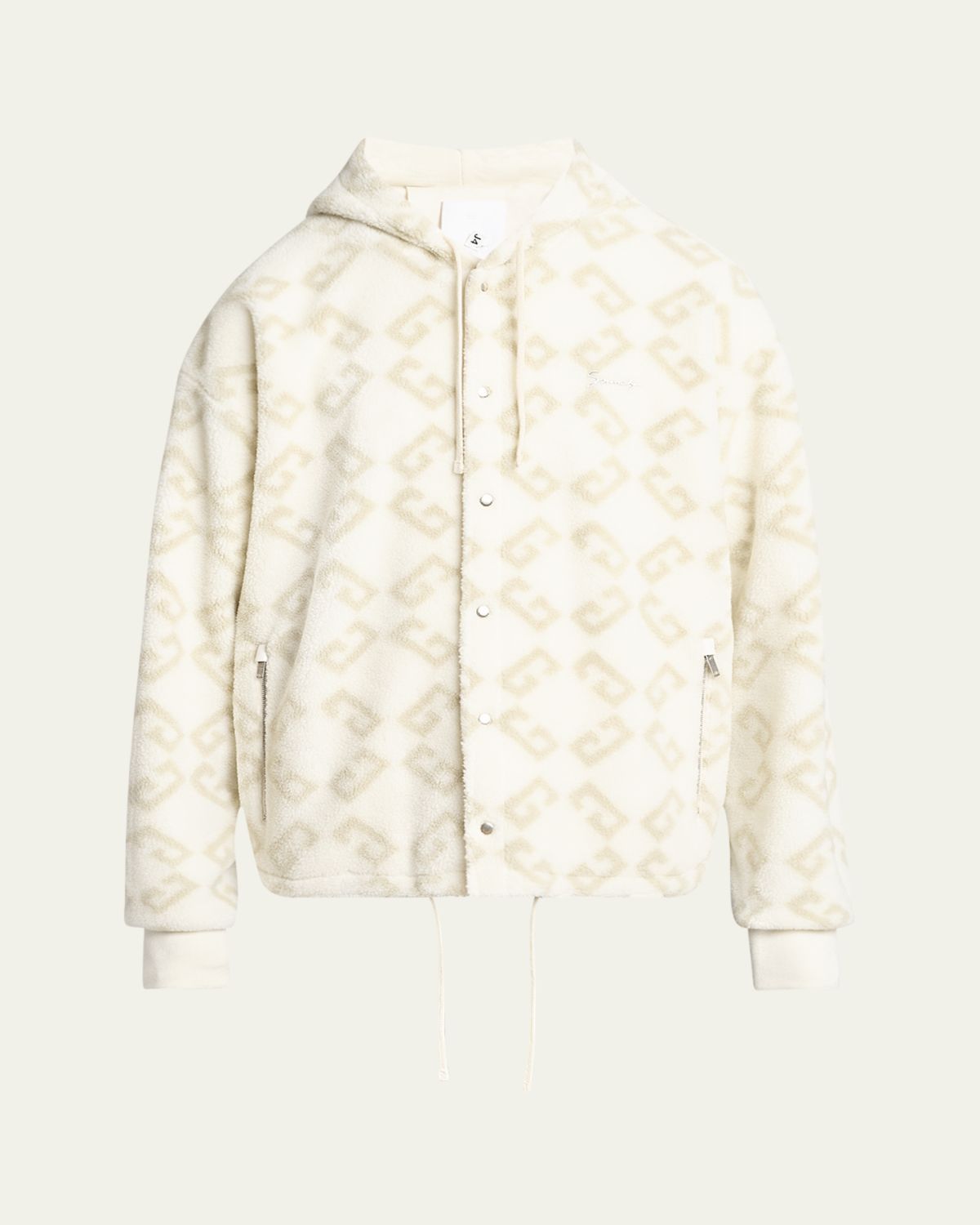 Givenchy Men's 4G Fleece Hooded Jacket