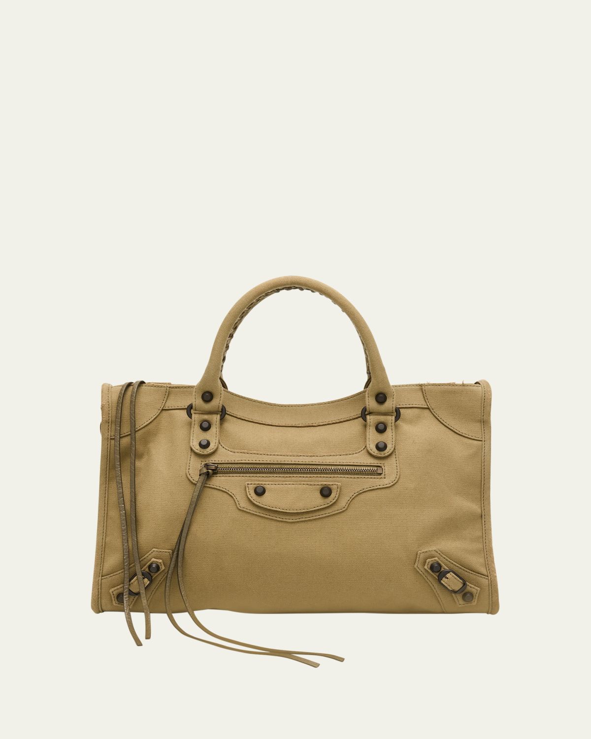 Balenciaga Le City Medium Canvas Top-Handle Bag