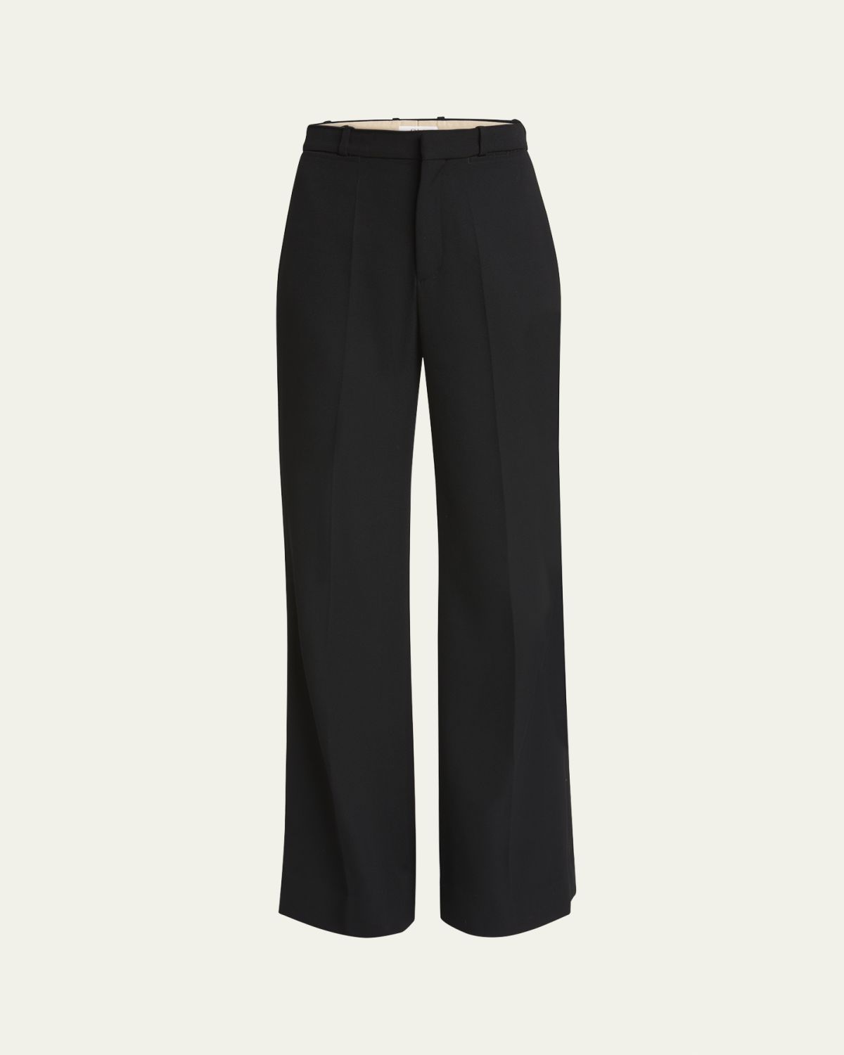 Chloe High Waist Flared Wool Pants