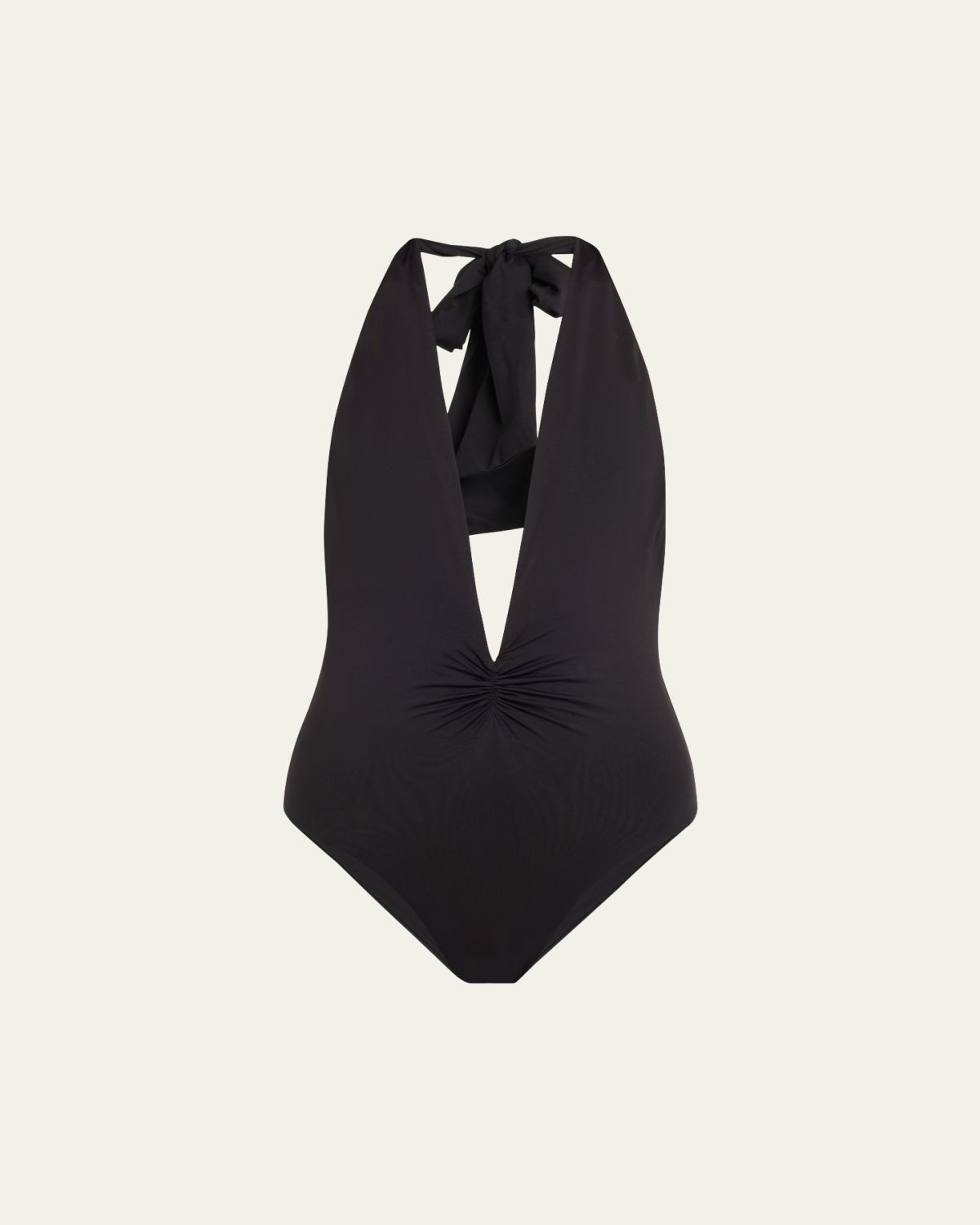 Tara Matthews Arinella Backless Plunge One-Piece Swimsuit