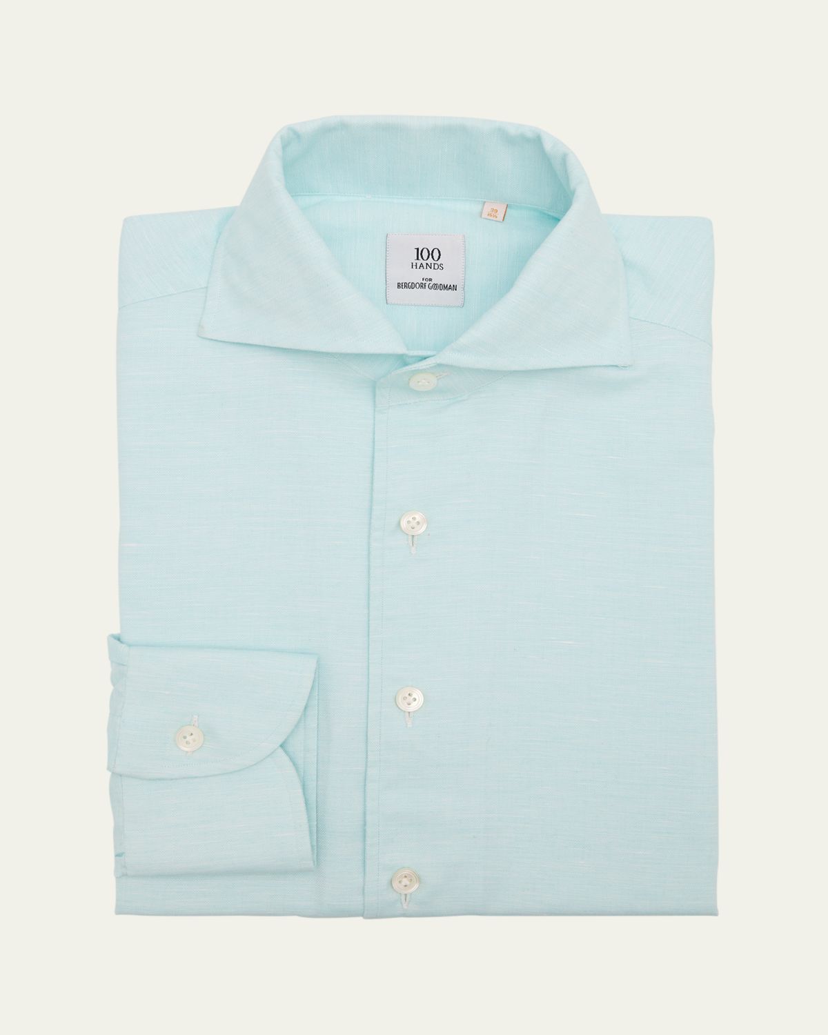 100Hands Men's Limited Edition Cotton and Linen Sport Shirt