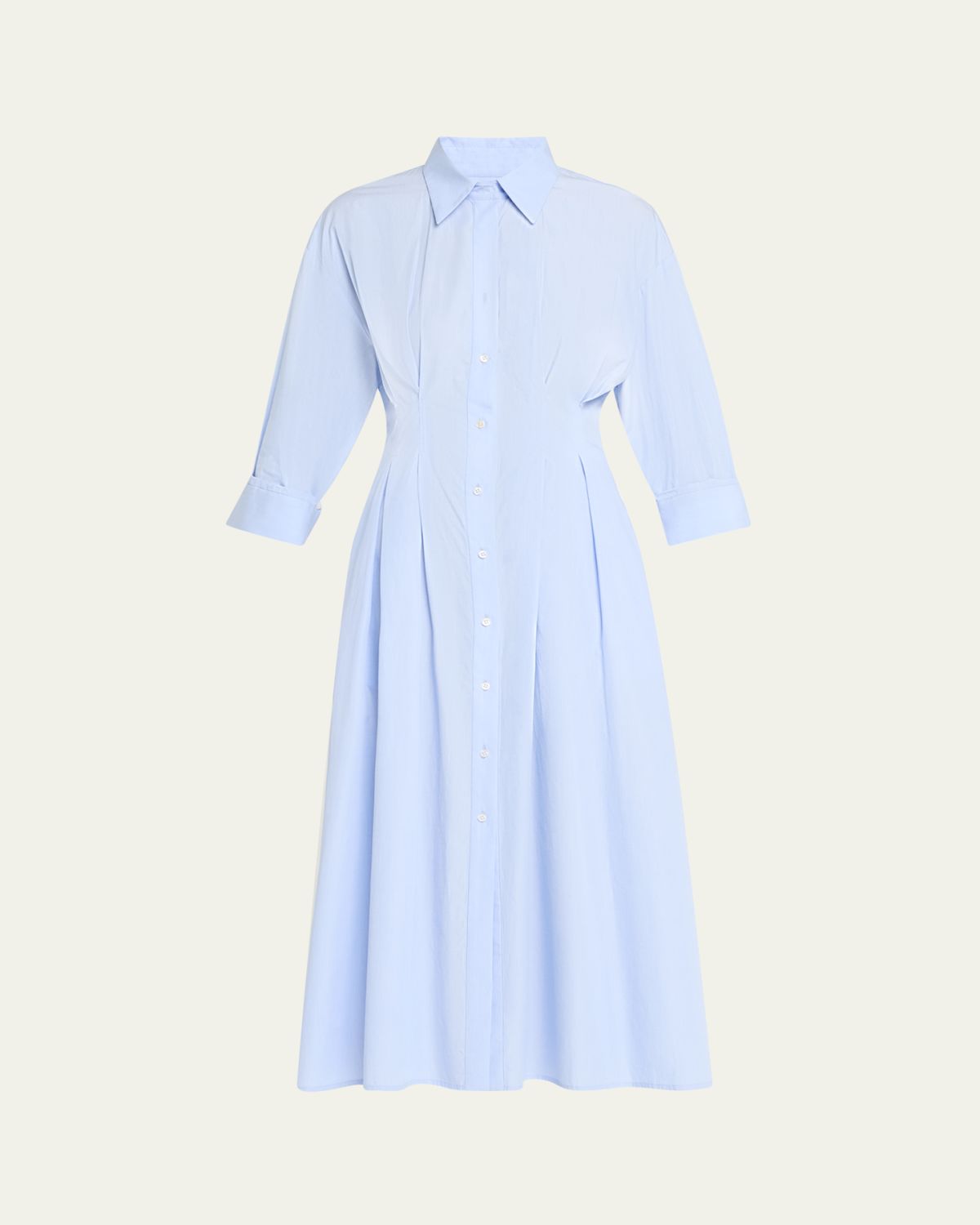 TWP MM Pleated Maxi Shirtdress