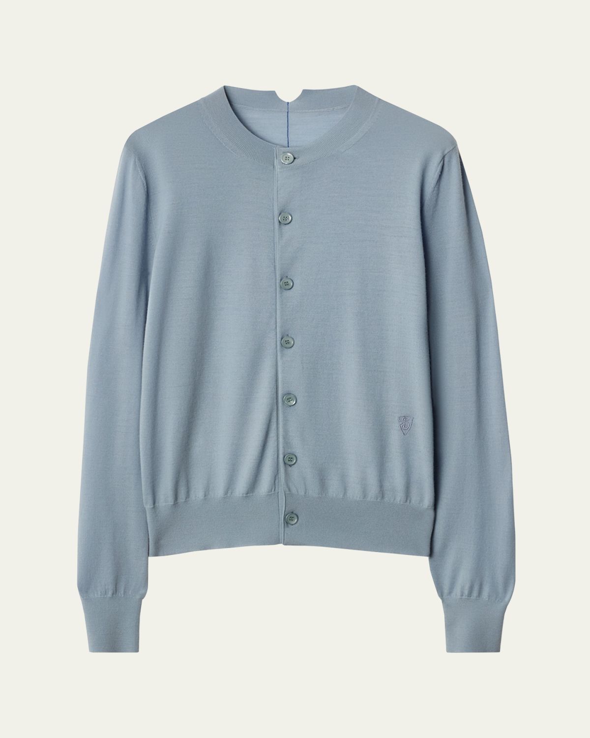 Burberry Long Sleeve Wool Cardigan