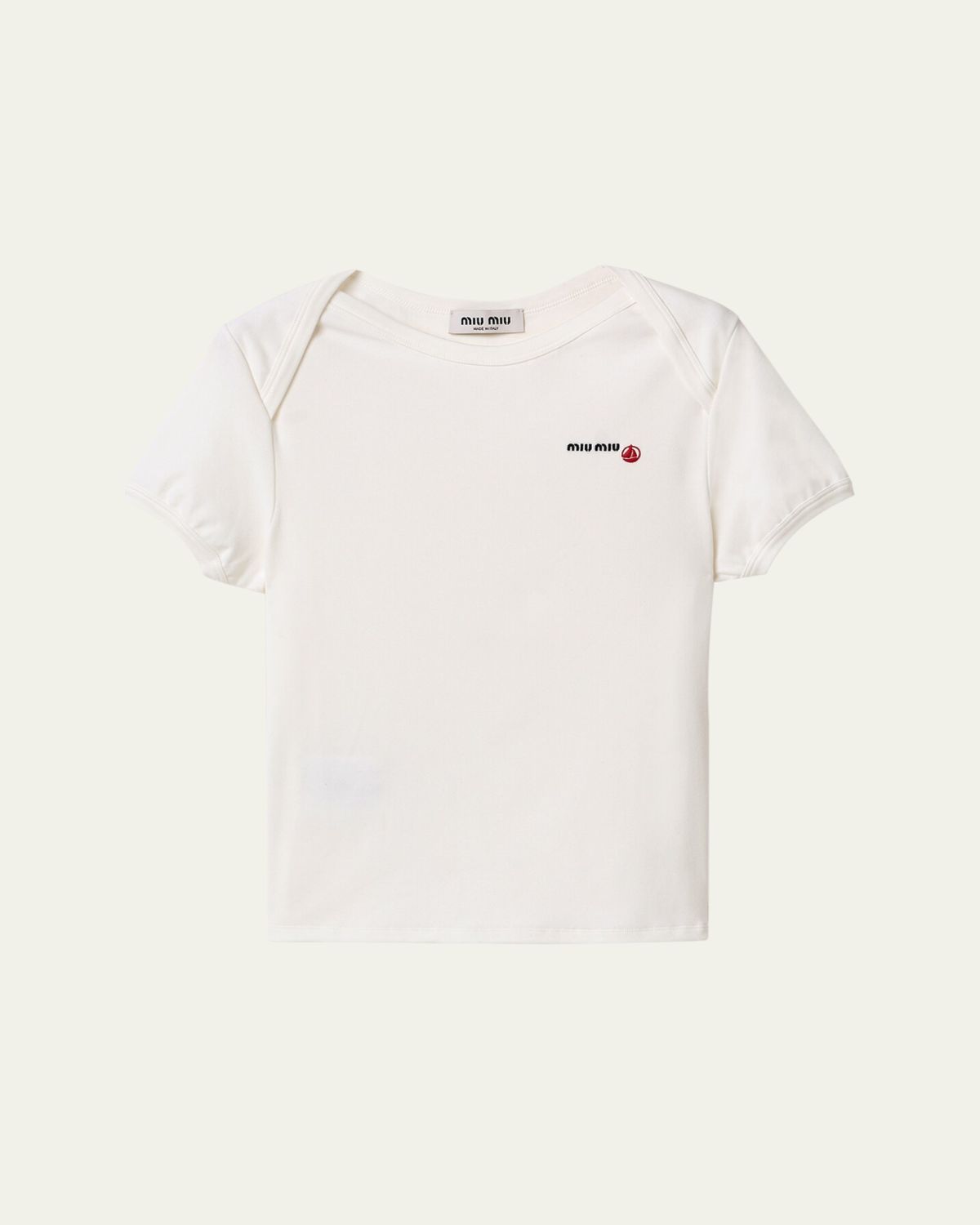 Miu Miu Envelope Short-Sleeve T-Shirt
