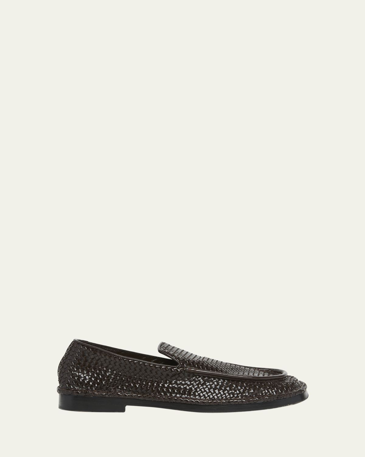 Bottega Veneta Men's Daddy Intrecciato Leather Loafers