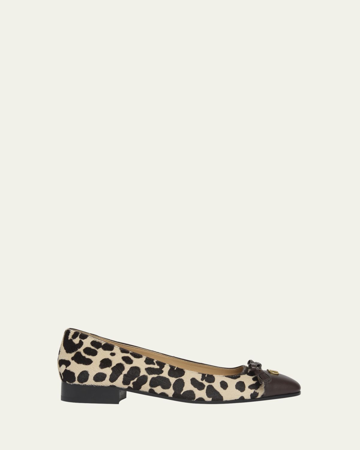 Valentino Garavani VLogo Valet Du Roi Pony Hair Ballerina Flats | Thumbnail 6