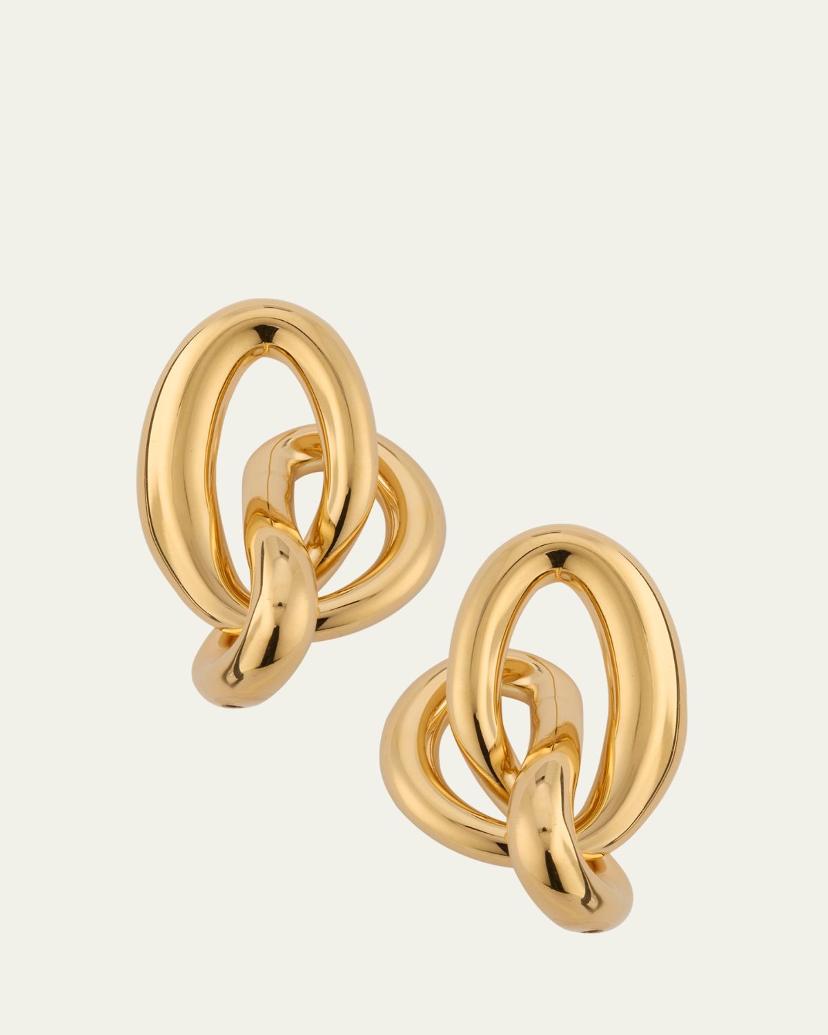Oscar de la Renta Twisted Knot Stud Earrings
