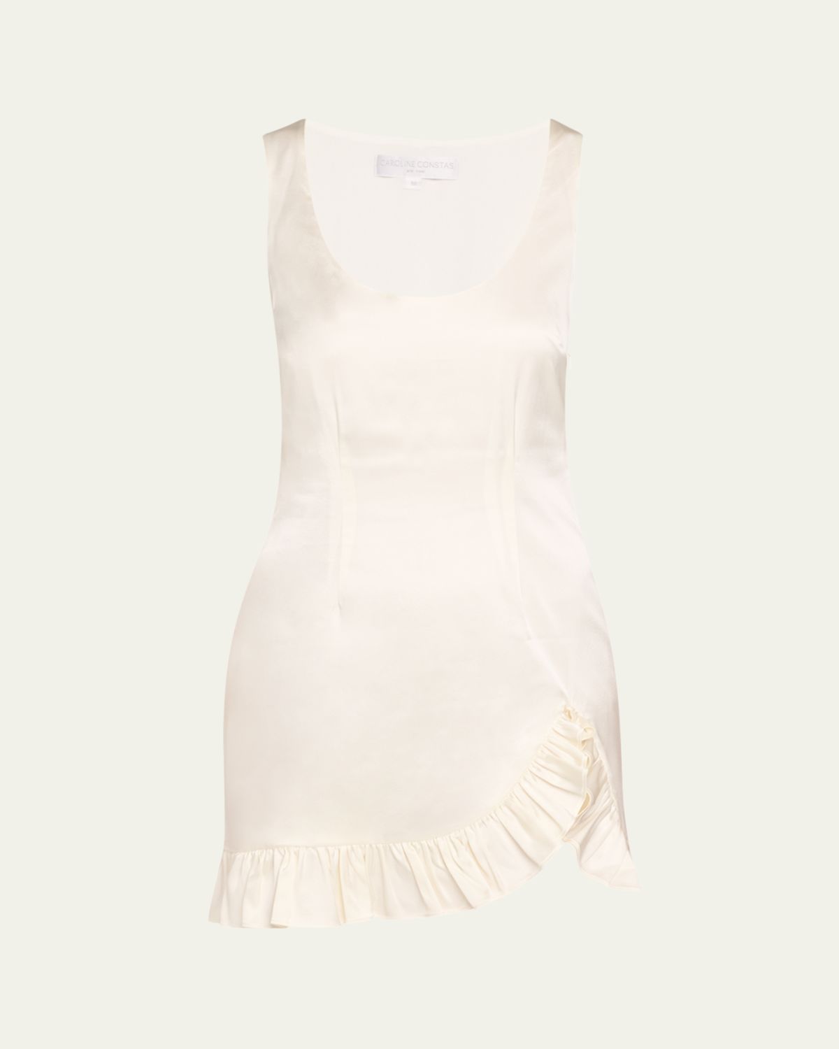 Caroline Constas Natalie Ruffle-Hem Mini Dress
