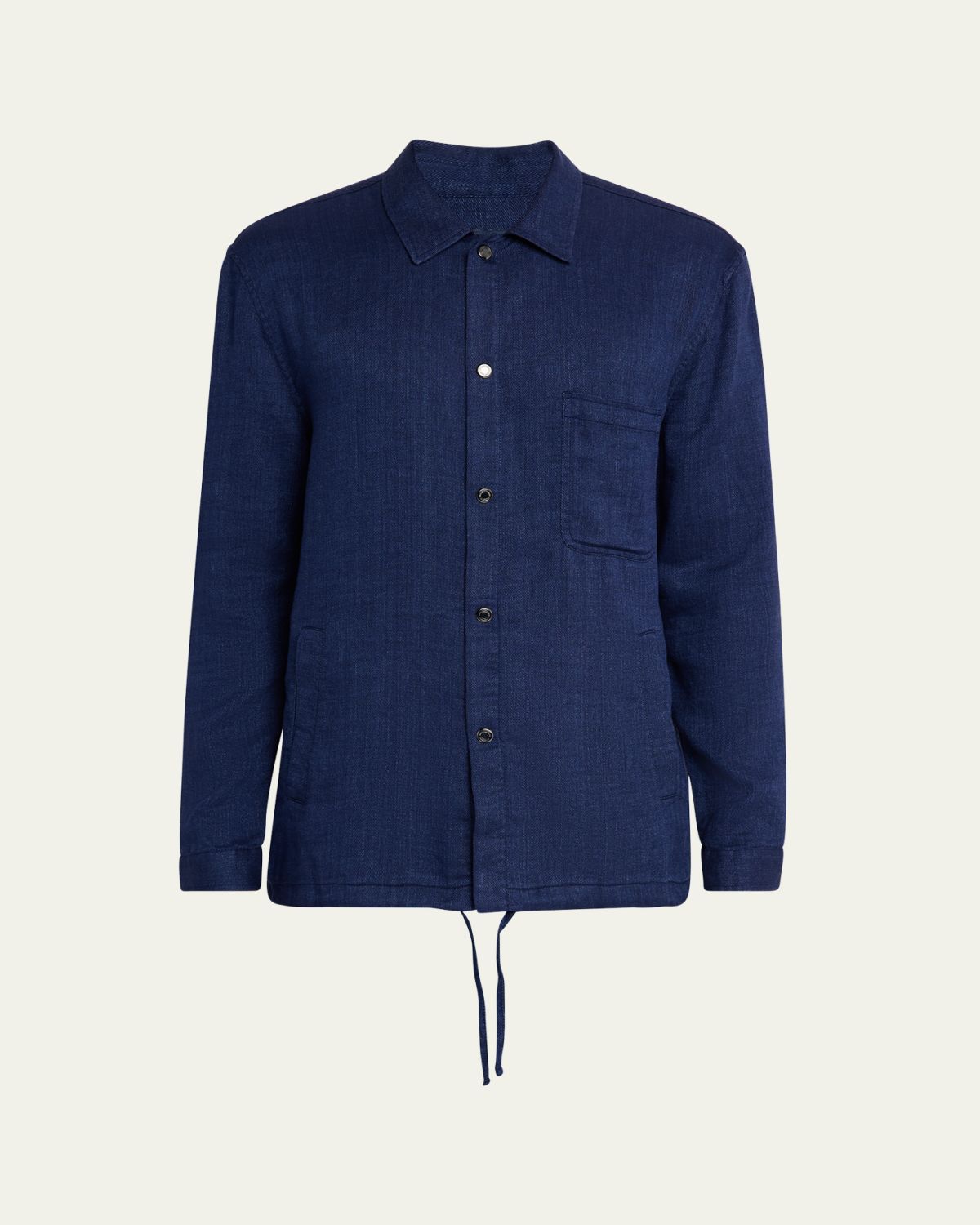 Frescobol Carioca Men's Diego Linen Coach Overshirt