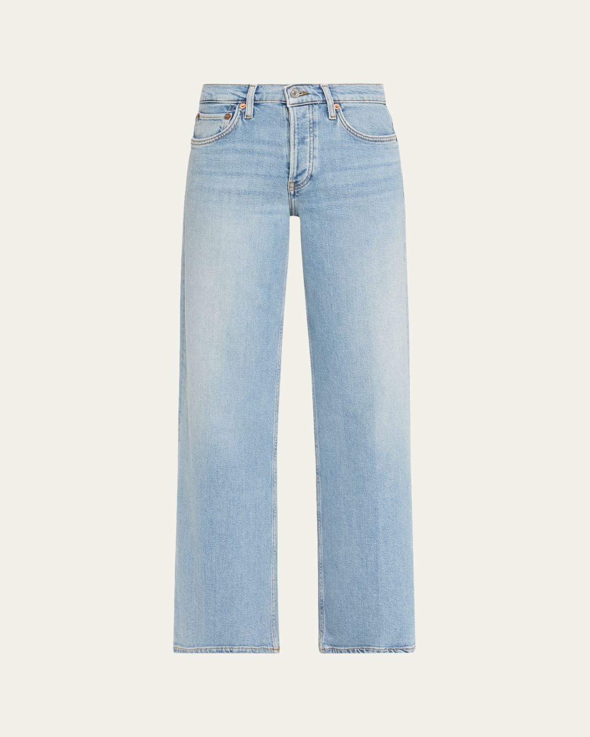 RE/DONE Mid-Rise Wide-Leg Jeans