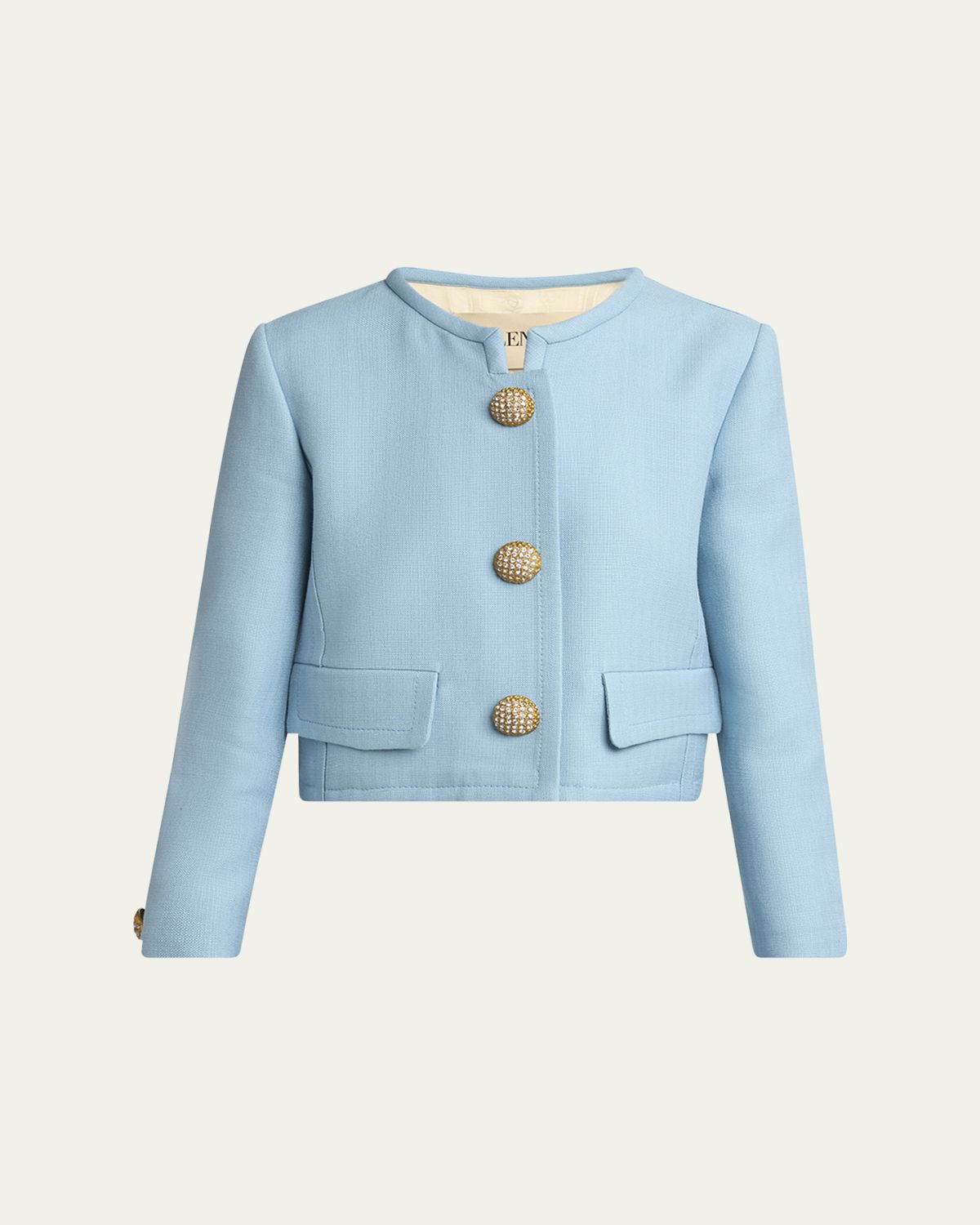 Valentino Garavani Viscose Jewel Button Jacket