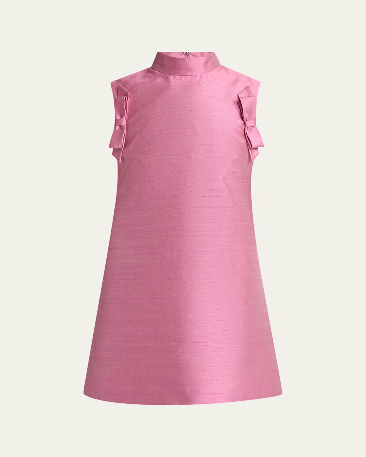 Valentino Garavani Bow Shantung Silk Mini Dress