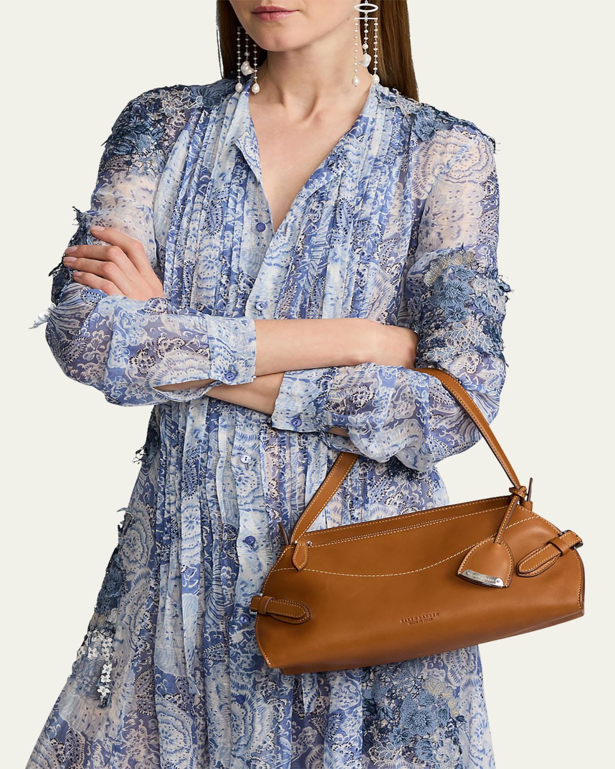 Ralph Lauren Collection The Ralph Small Leather Shoulder Bag | Thumbnail 4 Ralph Lauren Collection The Ralph Small Leather Shoulder Bag | Thumbnail 4