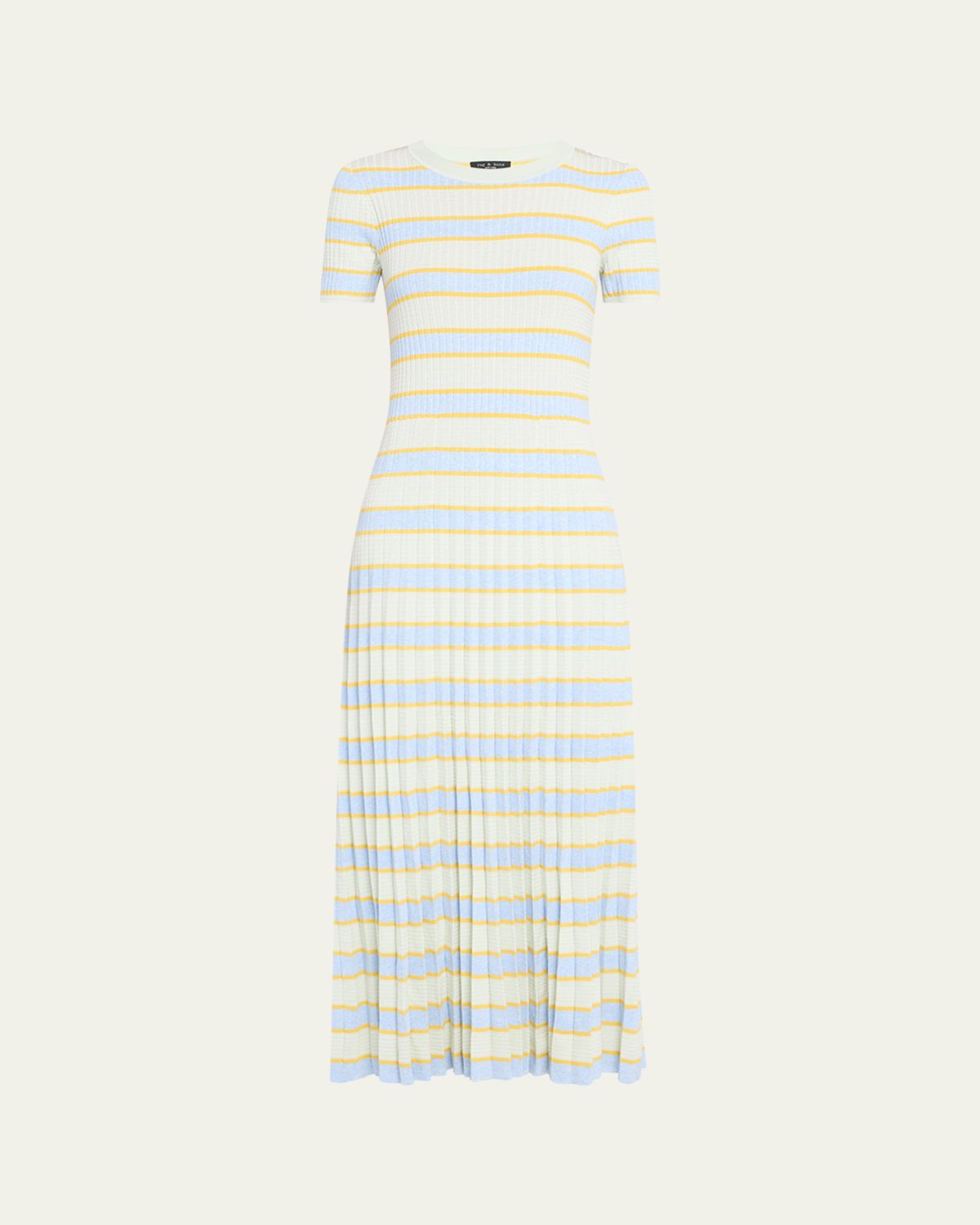Rag & Bone Eloise Stripe Short-Sleeve Maxi Dress