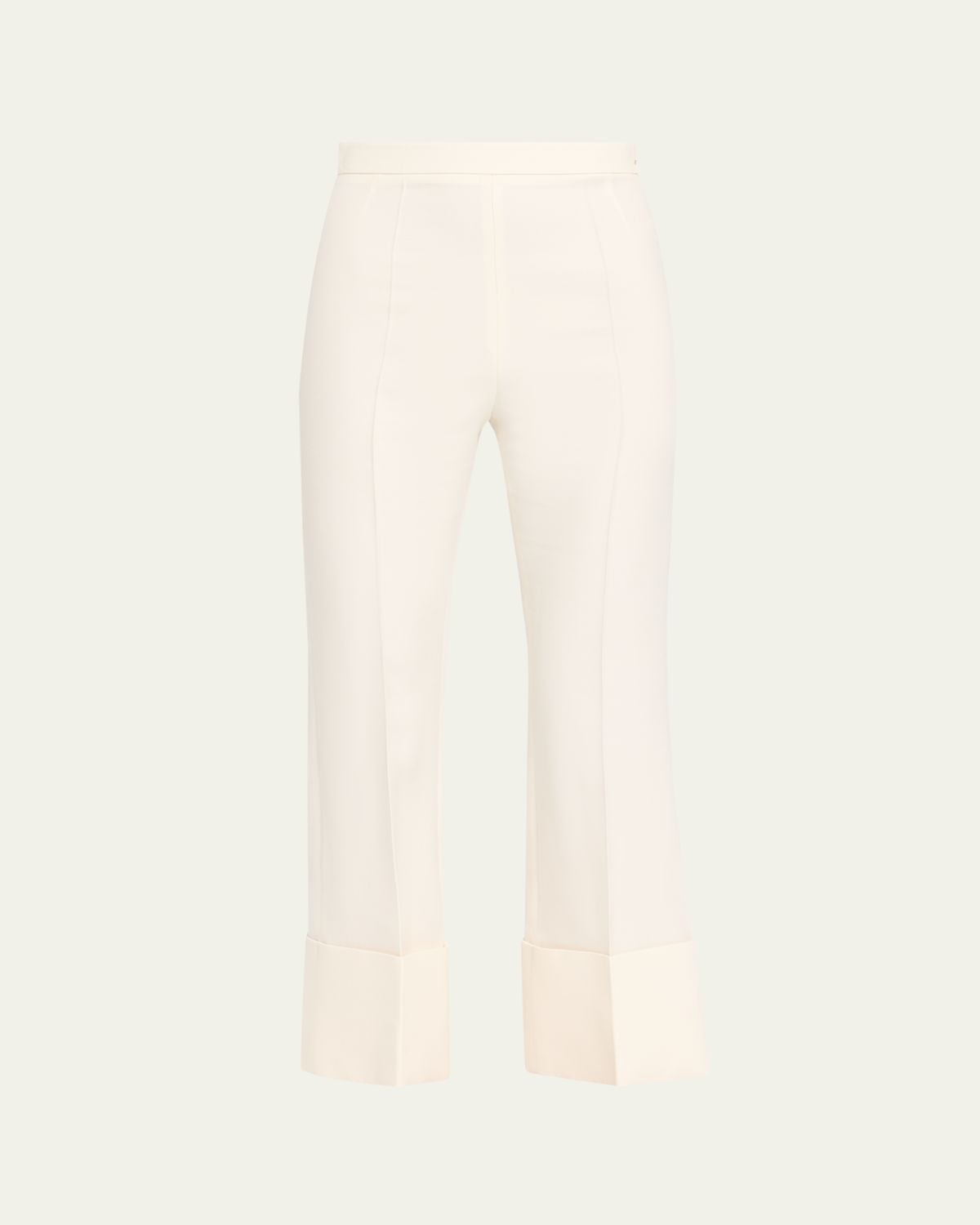Valentino Garavani Crepe Kickflare Crop Trousers
