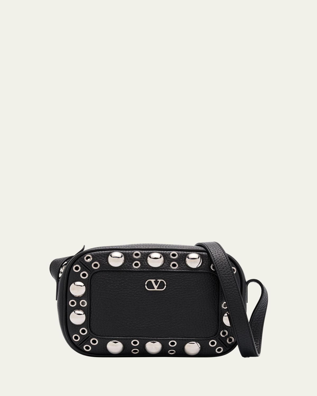 Valentino Garavani Nellcote Studded Leather Camera Crossbody Bag
