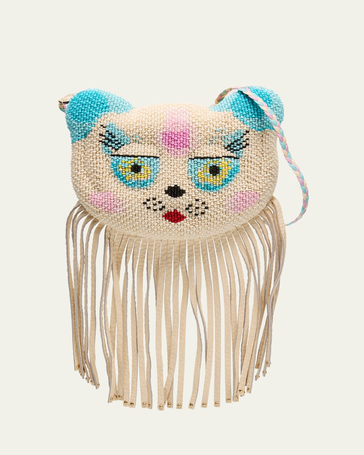 Valentino Garavani Le Chat de La Maison Beaded Clutch Bag