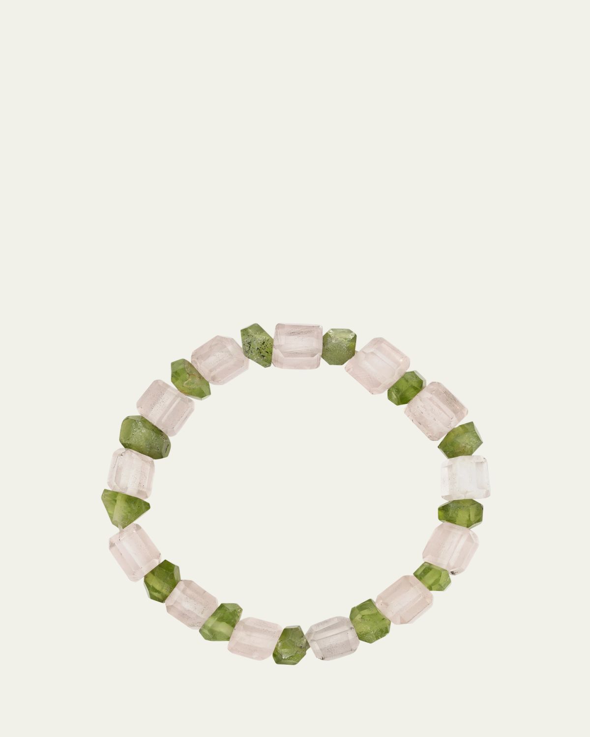 JIA JIA Gaia Rose Quartz & Peridot Stretch Bracelet - Women's Jewelry And Watches