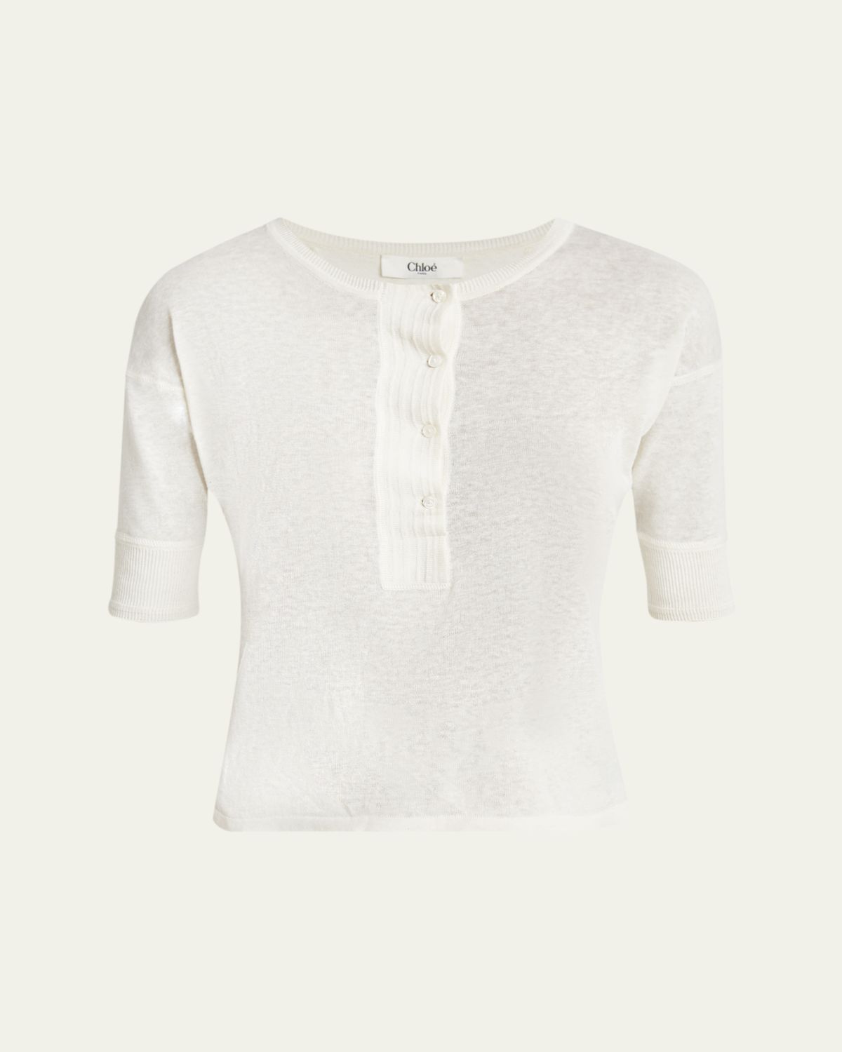 Chloe Henley Short-Sleeve Shirt