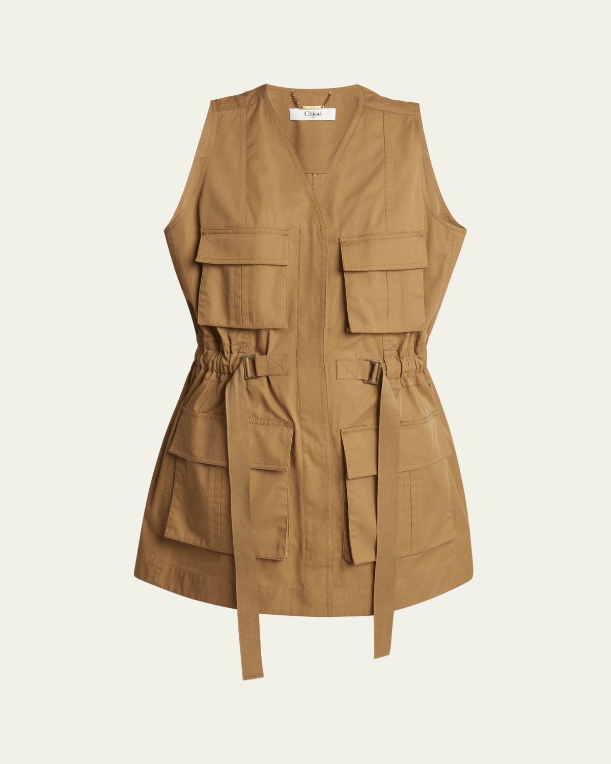 Chloé Belted Utilitarian Vest