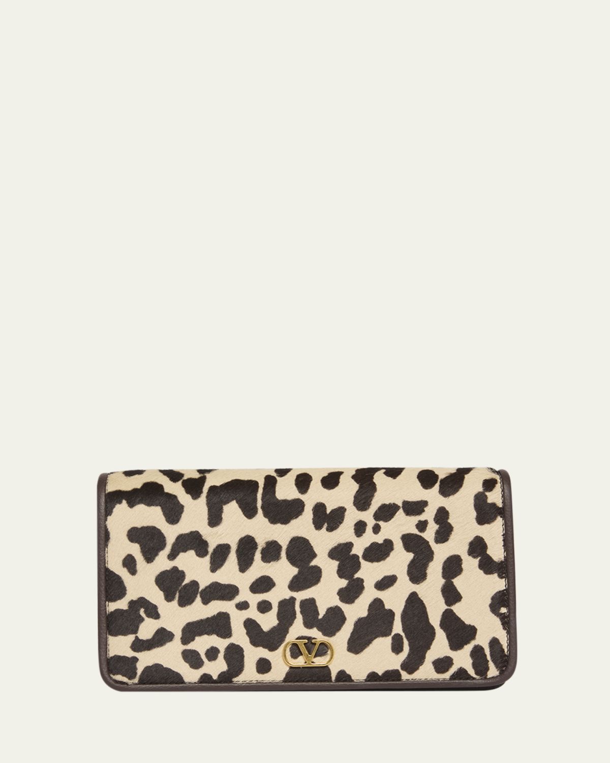 Valentino Garavani VLogo Mini Leopard-Print Calf Hair Shoulder Bag