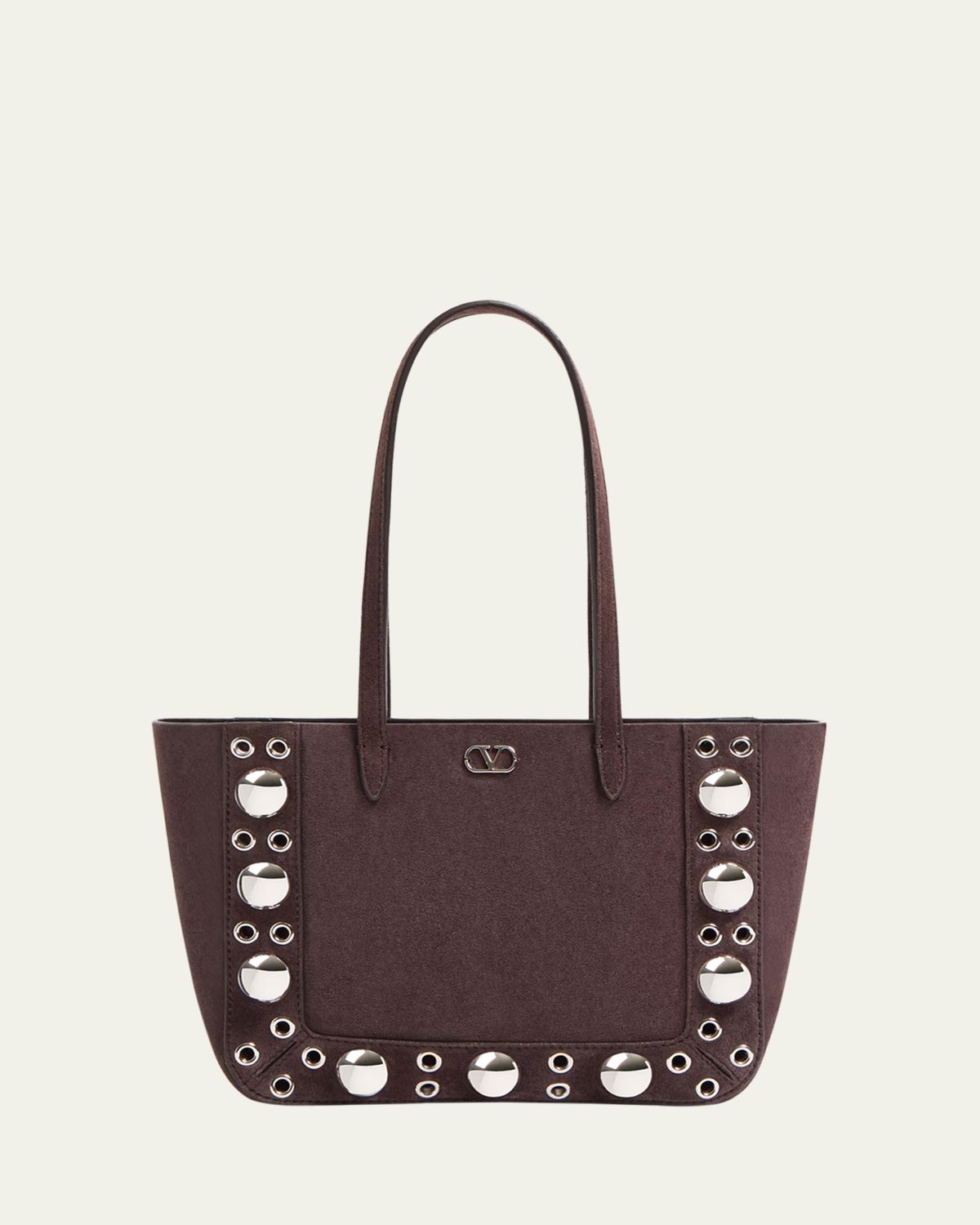 Valentino Garavani Nellcote Studded Suede Mini Tote Bag