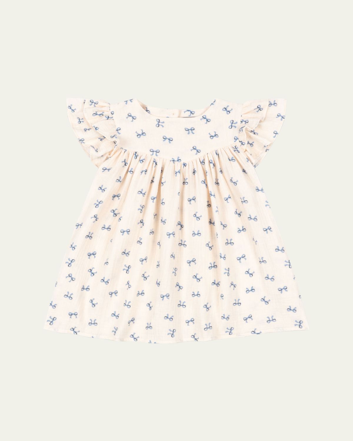 Konges Slojd Girl's Coco Bow-Print Dress, Size 9M-10