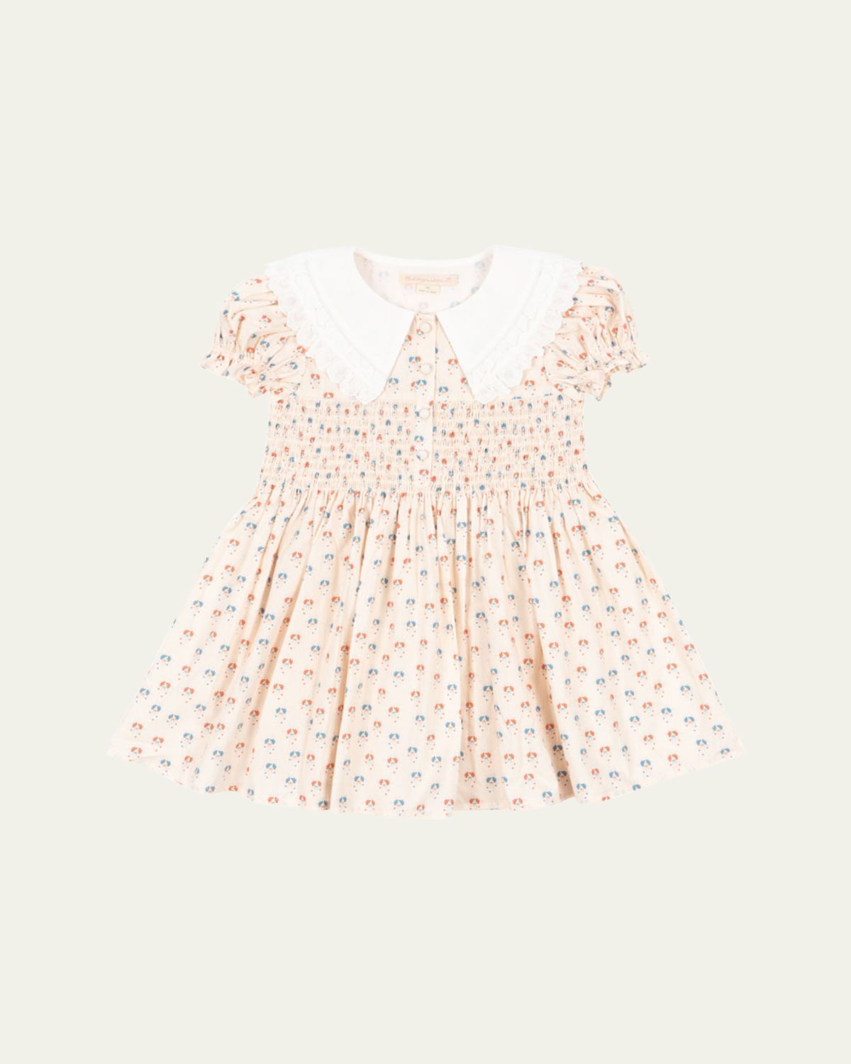 Konges Slojd Girl's Midsummer Smocked Floral-Print Dress, Size 2-10