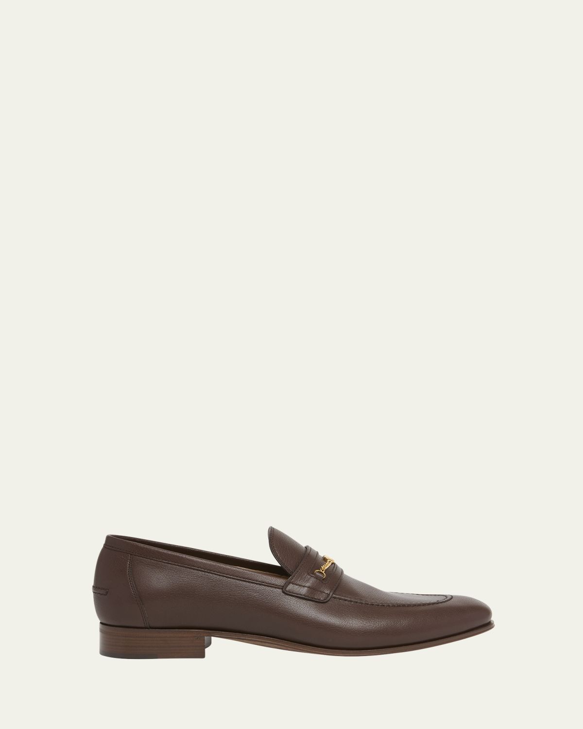 Valentino Garavani Men's Leather VLogo Chain Bit Loafers