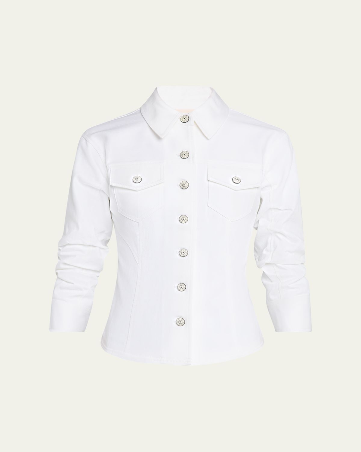 Cinq a Sept Canyon Scrunched Denim Jacket | Thumbnail 6 Cinq a Sept Canyon Scrunched Denim Jacket | Thumbnail 6