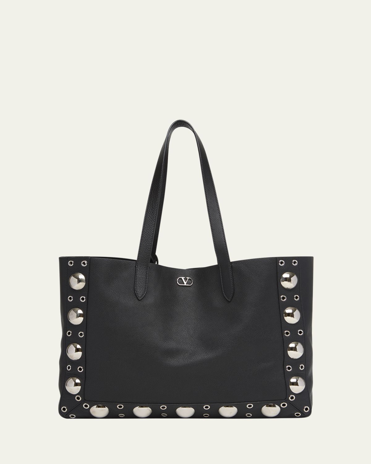 Valentino Garavani Men's Nellcote Large Studded Leather Tote Bag