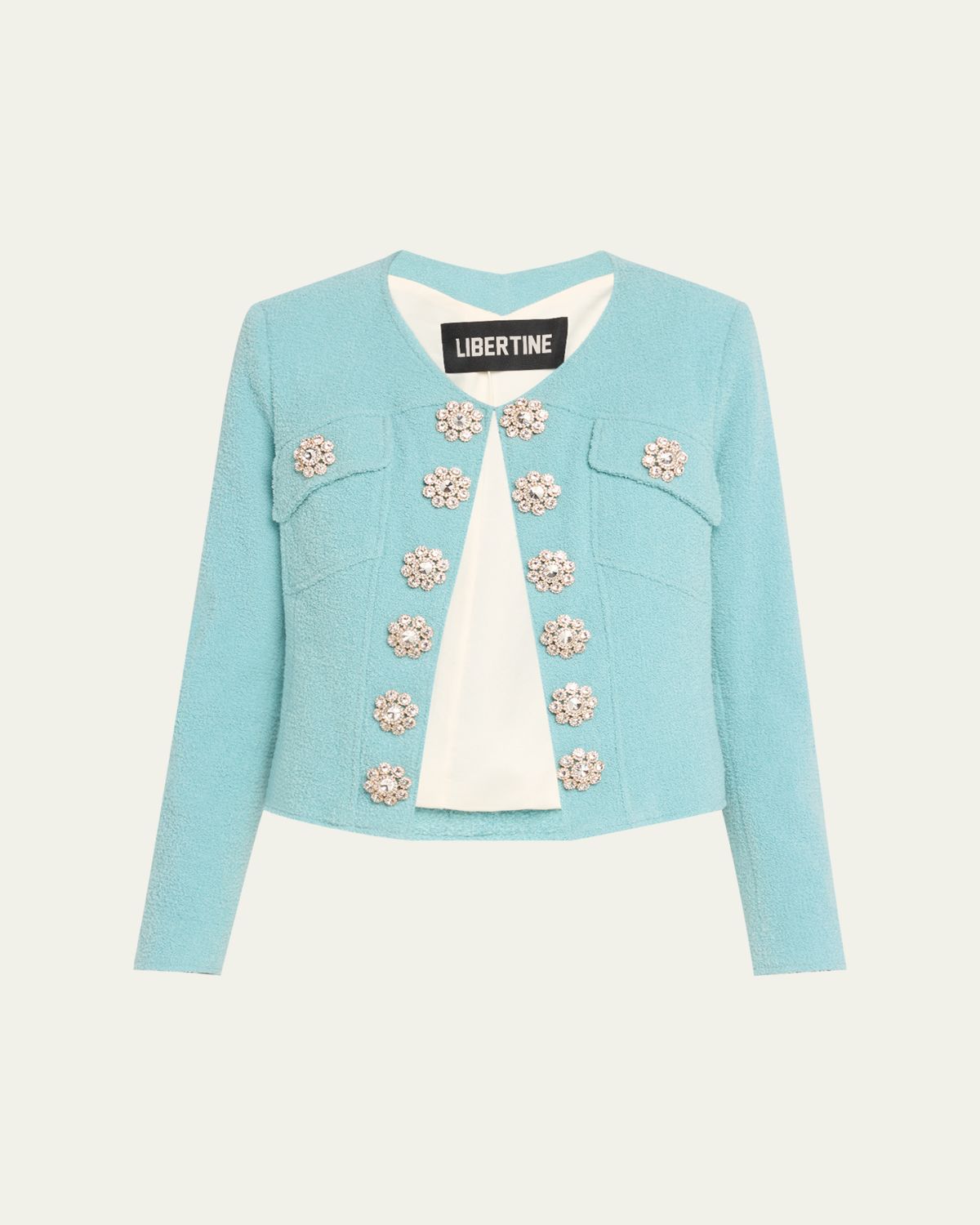 Libertine Aqua Boucle Heart Jacket