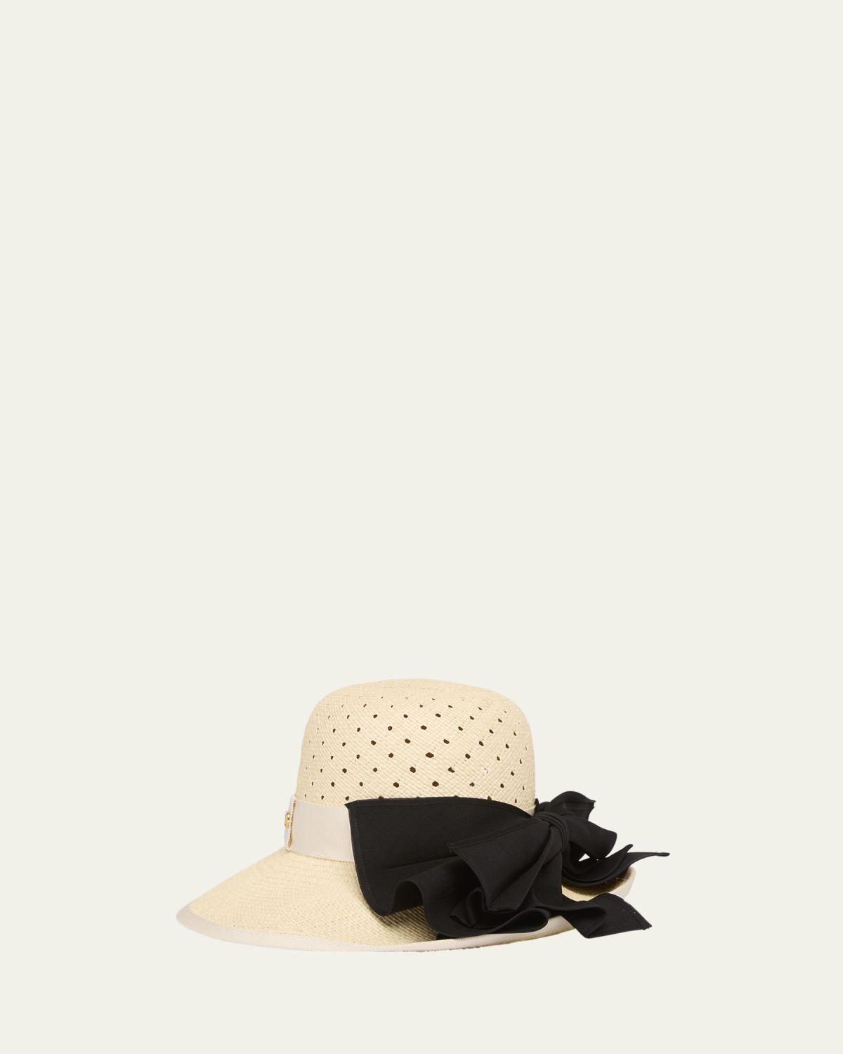Valentino Garavani Large Brim Hat with Bow