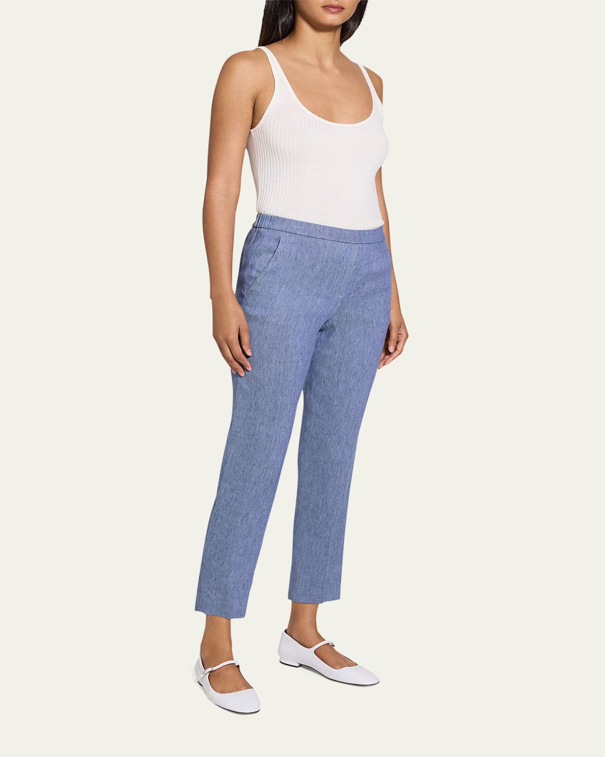 Theory Treeca Pull-On Ankle Pants | Thumbnail 4 Theory Treeca Pull-On Ankle Pants | Thumbnail 4