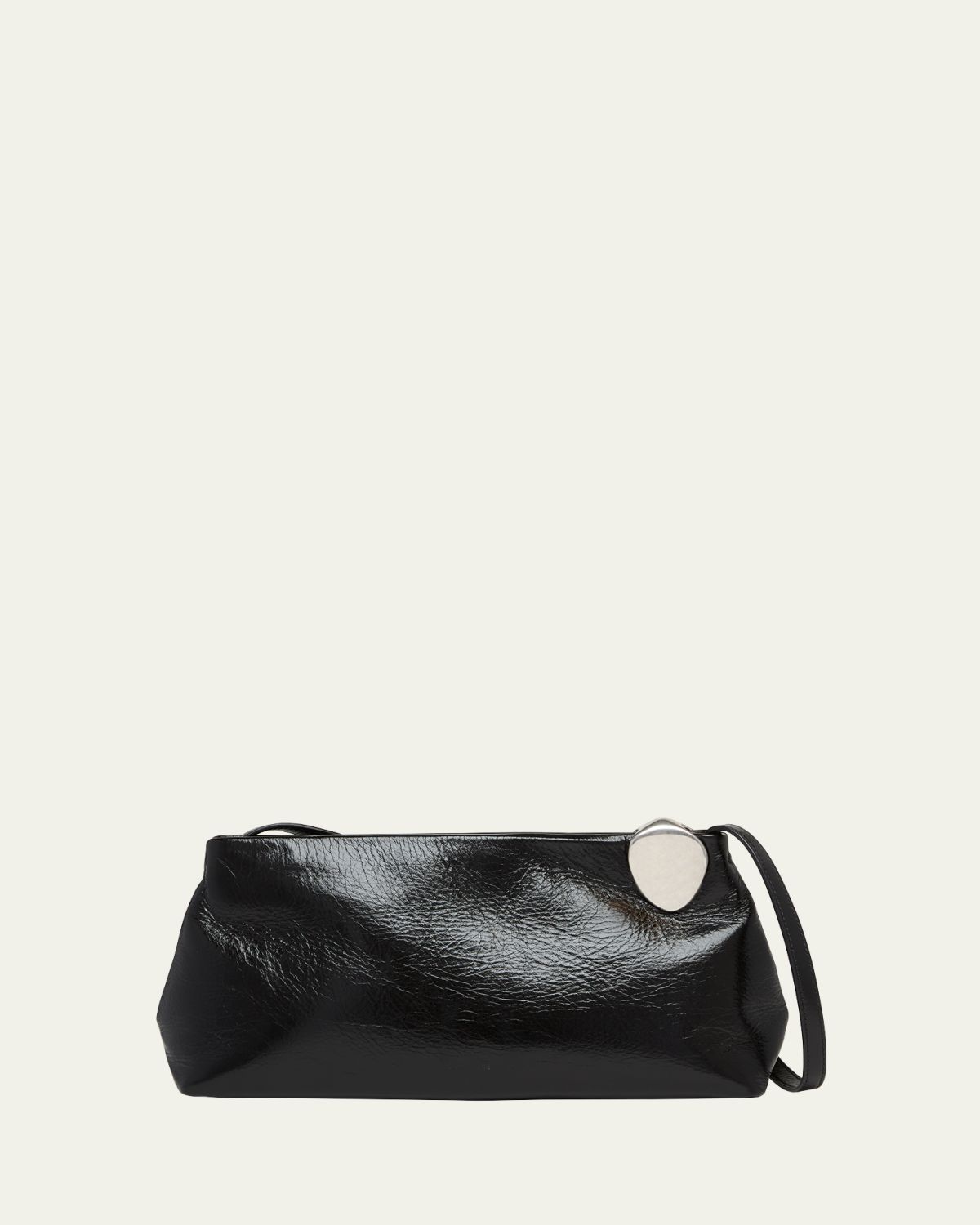 Jil Sander Jewel Calfskin Leather Shoulder Bag