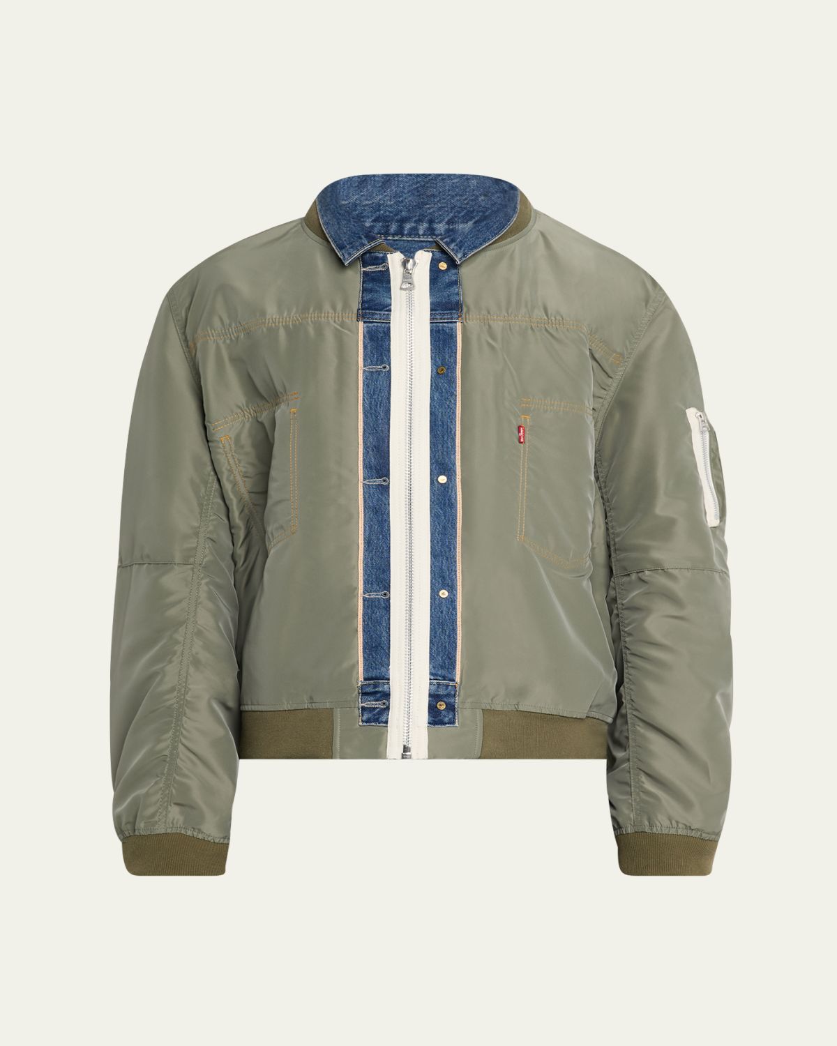 SACAI x Levi's Men's Denim and Nylon Twill Reversible Blouson