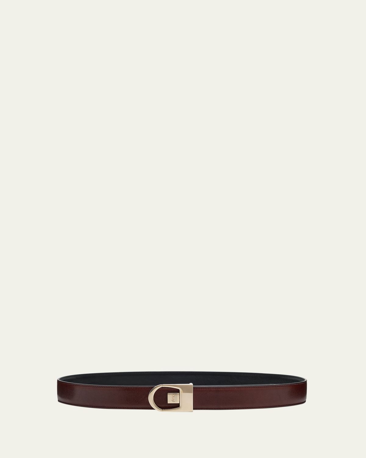 Saint Laurent New Logo Reversible Leather Belt | Thumbnail 3 Saint Laurent New Logo Reversible Leather Belt | Thumbnail 3
