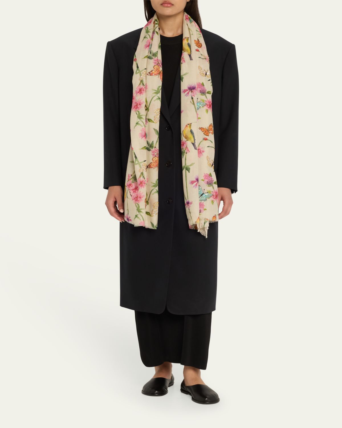 Janavi India Wings To Fly Wool Blend Scarf | Thumbnail 2