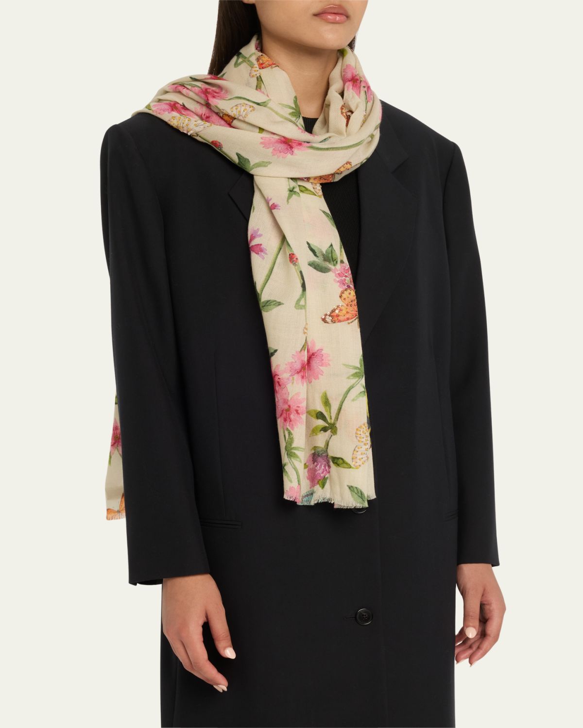 Janavi India Wings To Fly Wool Blend Scarf | Thumbnail 3