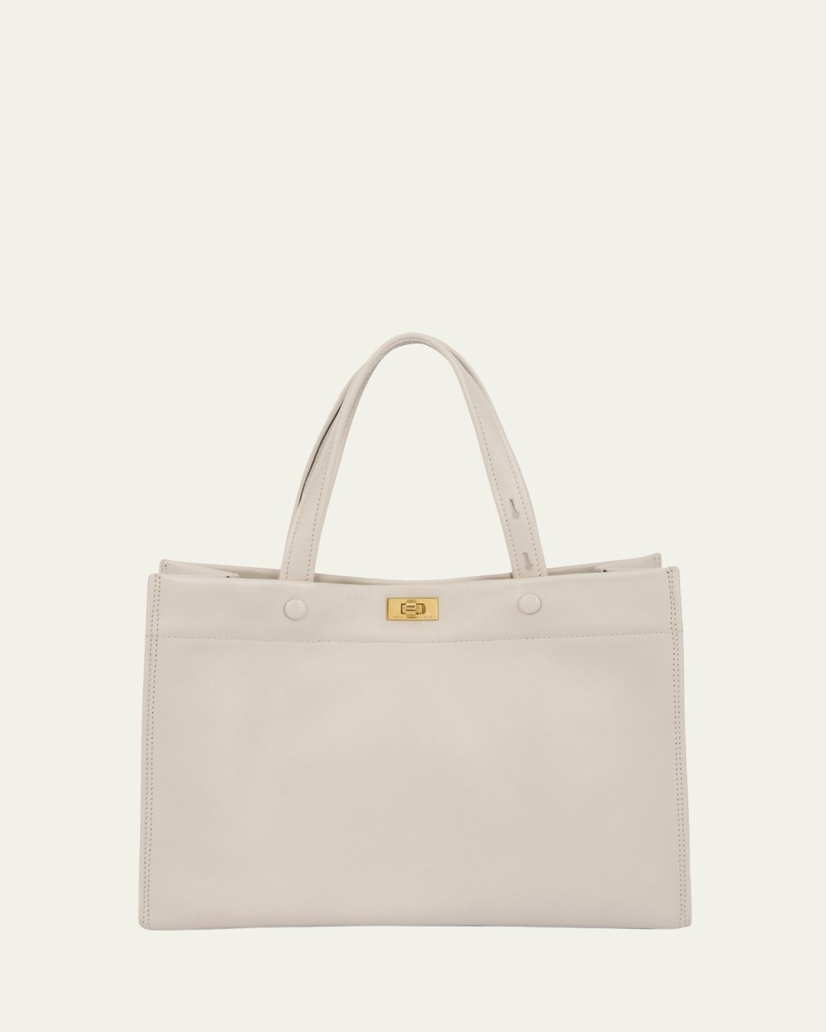 Anya Hindmarch Mortimer Small Calfskin Tote Bag
