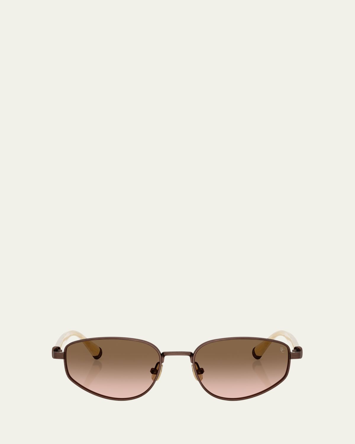 Brunello Cucinelli Titanium Oval Sunglasses | Thumbnail 7 Brunello Cucinelli Titanium Oval Sunglasses | Thumbnail 7