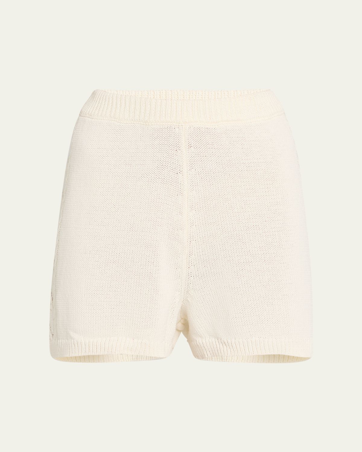Loulou De Saison Andel Cotton Knit Shorts
