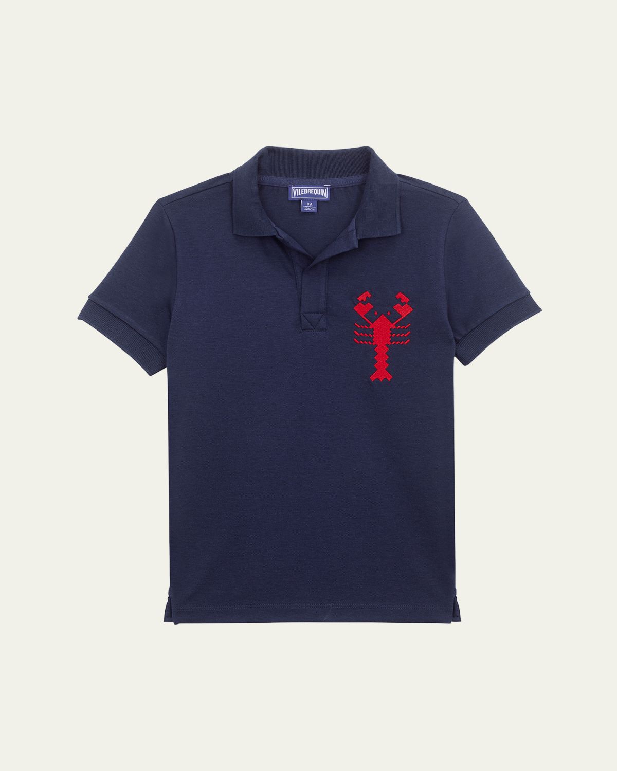 Vilebrequin Boy's Embroidered Pique Polo Shirt, Size -14