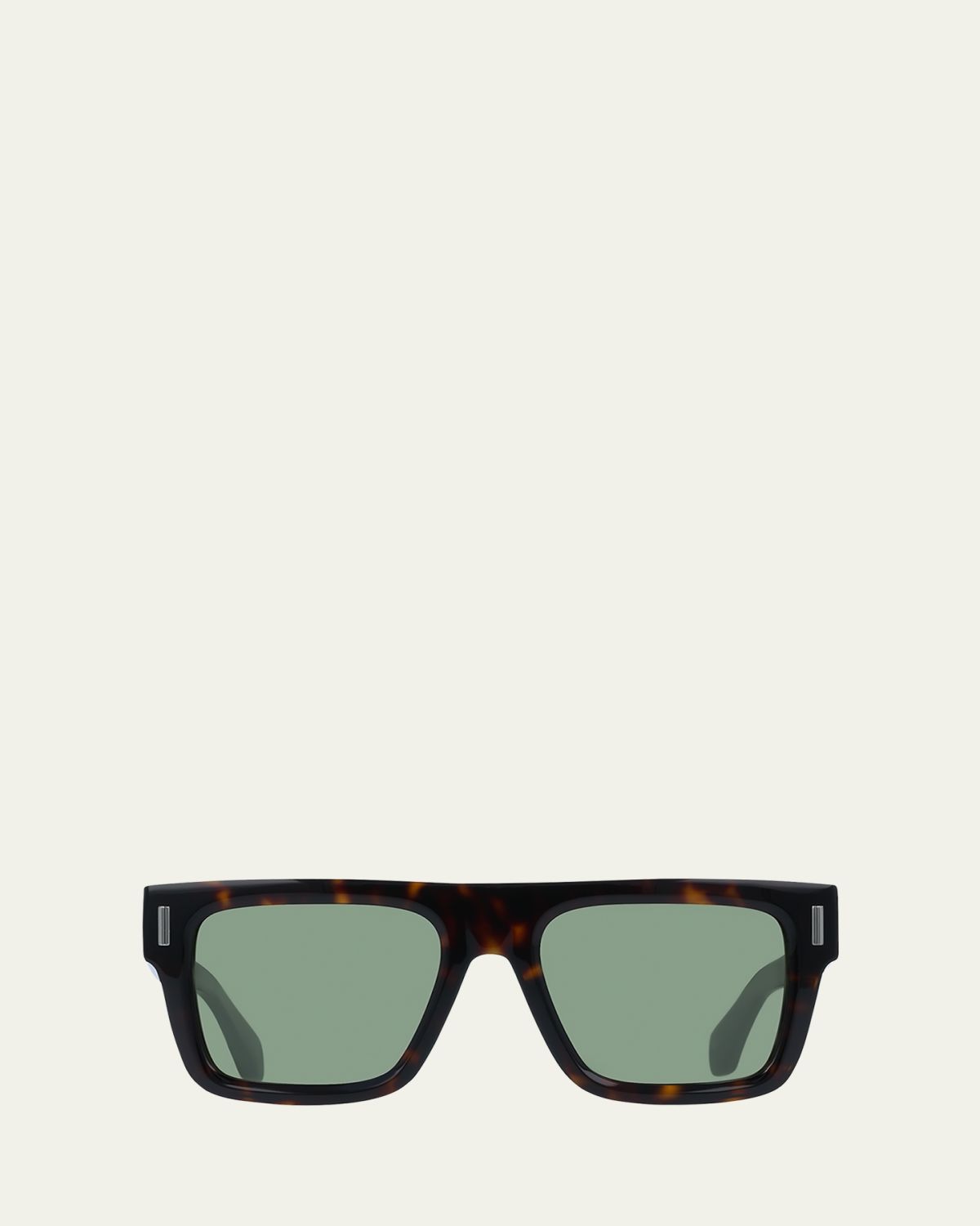 Ferragamo Men's Rivets Acetate Square Sunglasses