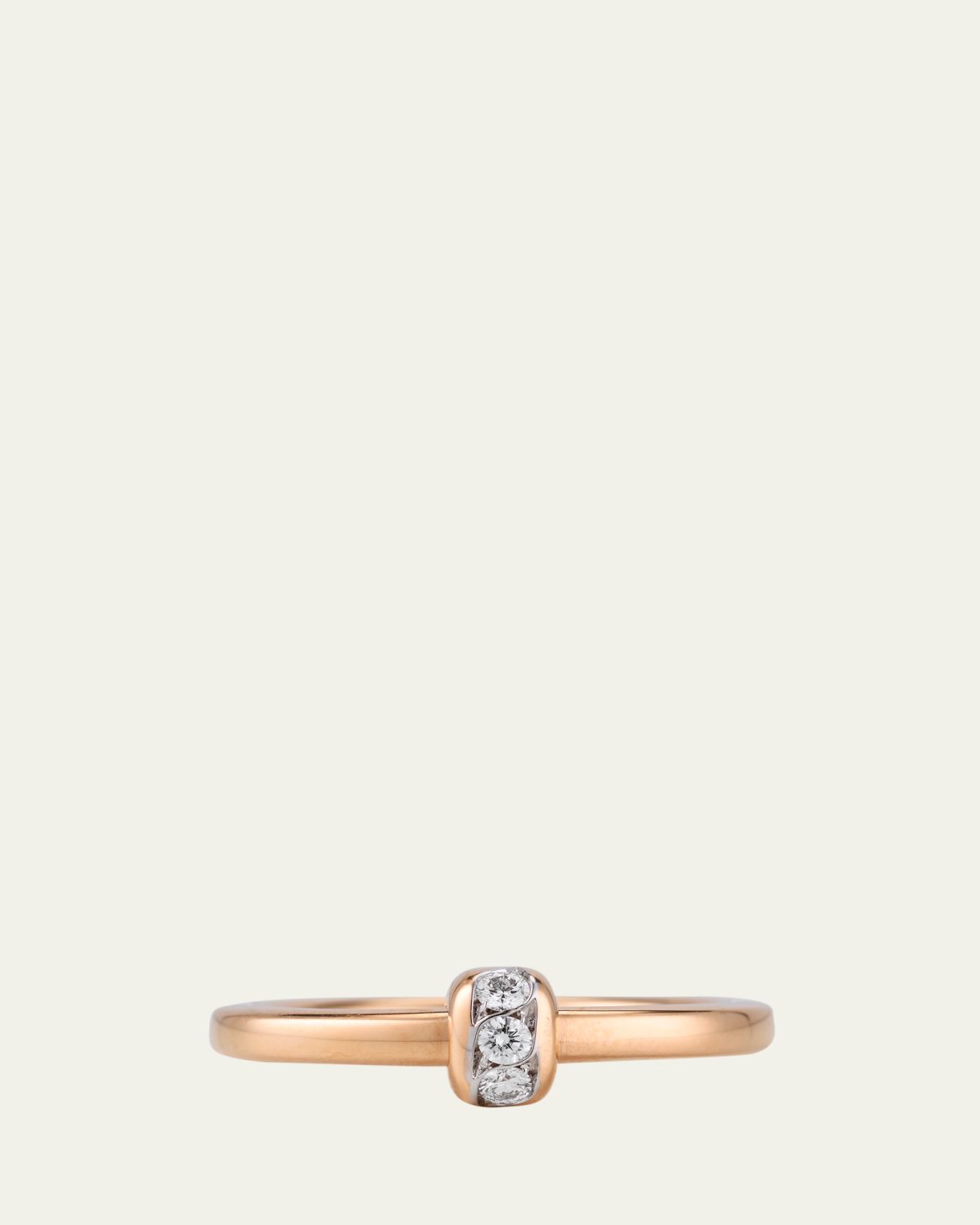 Pomellato Together 18K Rose Gold Diamond Band Ring