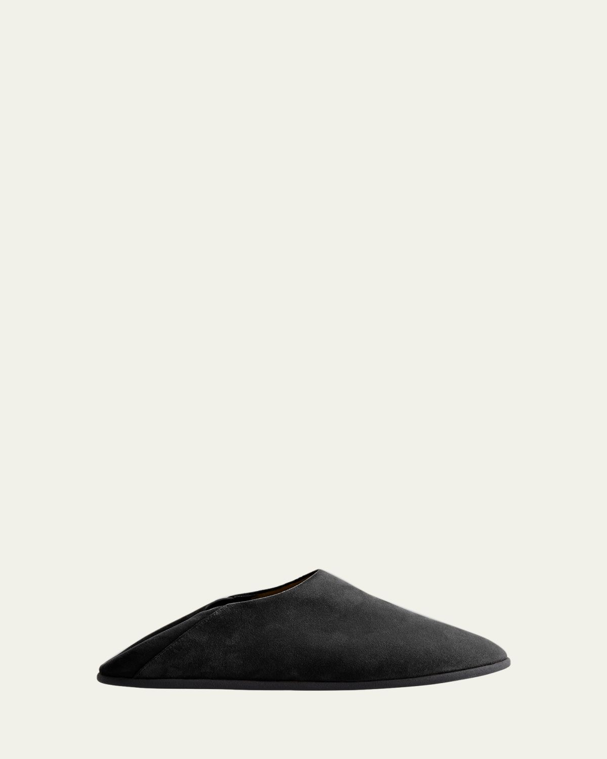 Christen Big Bootie Suede Slipper Mules