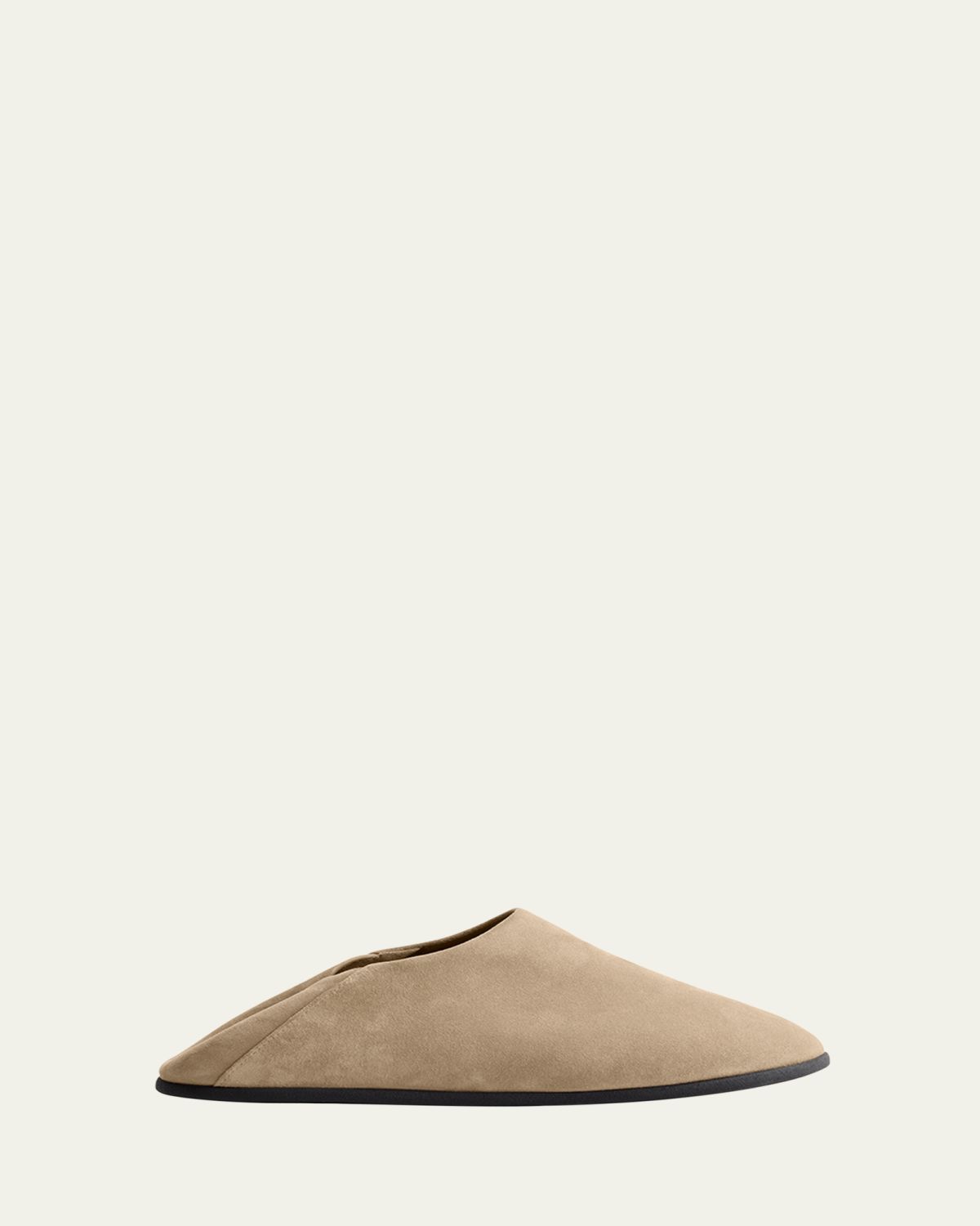 Christen Big Bootie Suede Slipper Mules