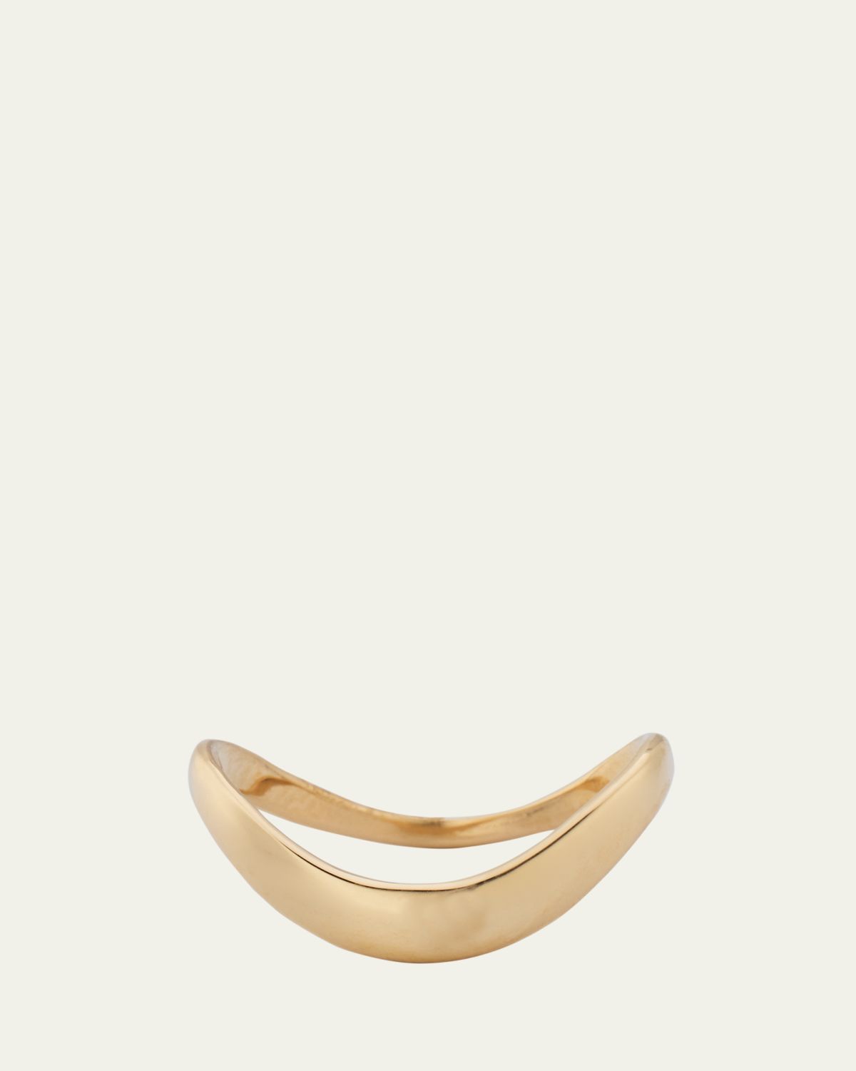 Lana 14K Gold Skinny Curved Bubble Ring